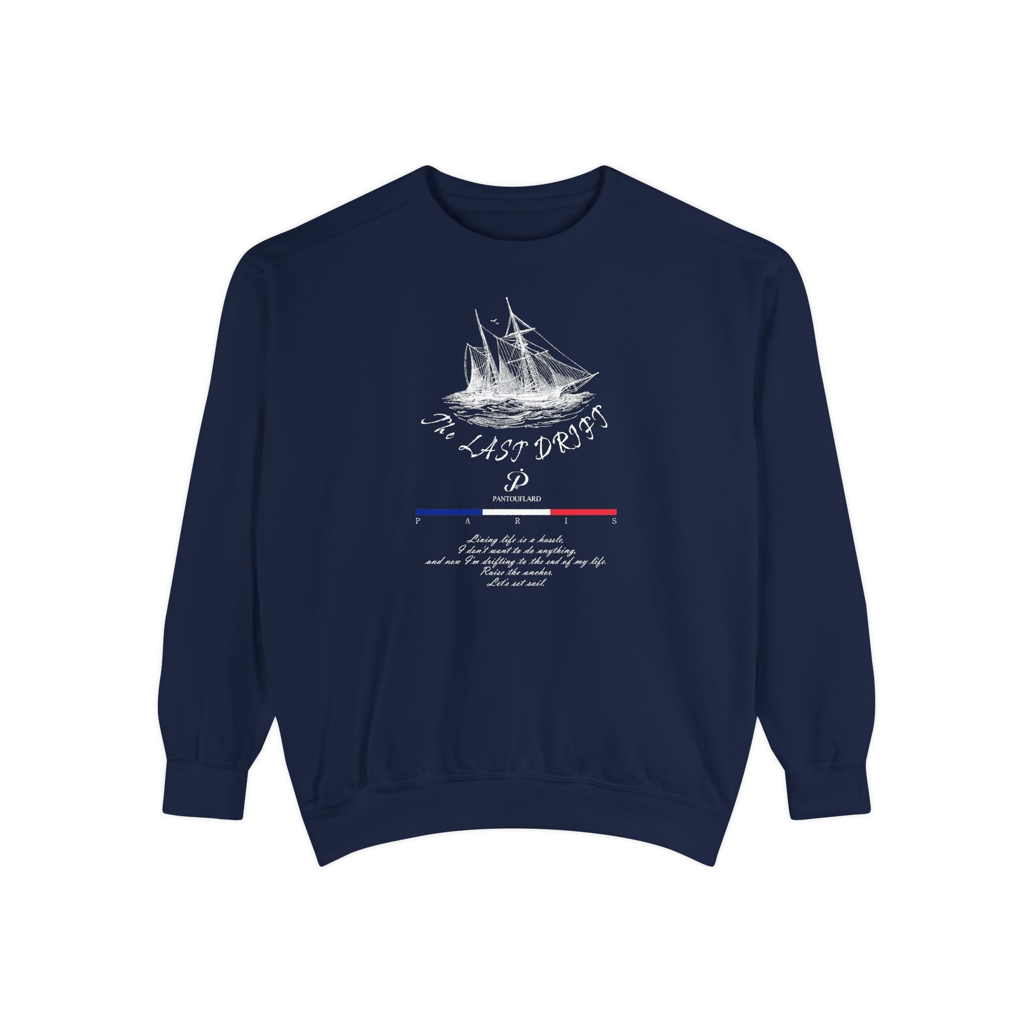 Unisex Navy Last Drift Cotton Blend Sweatshirt