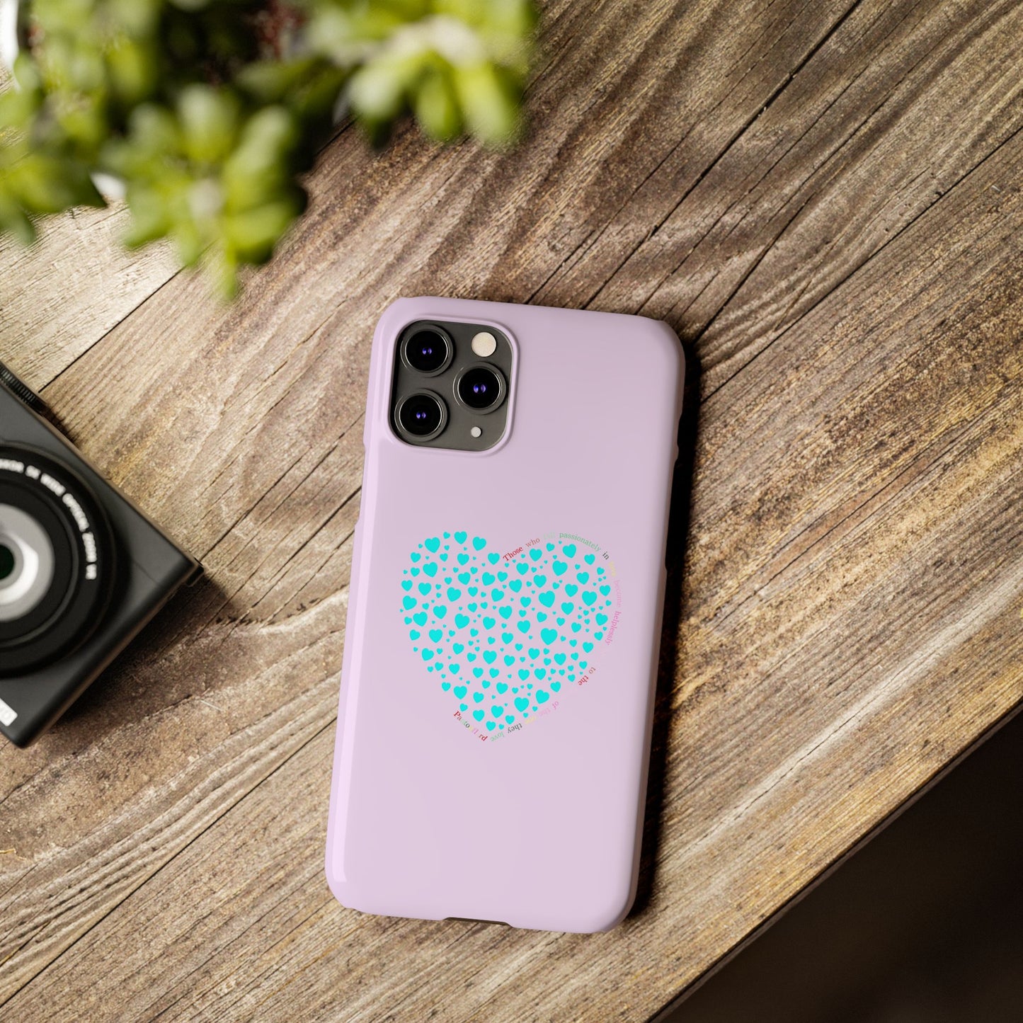 Funda delgada Mint Heart para iPhone