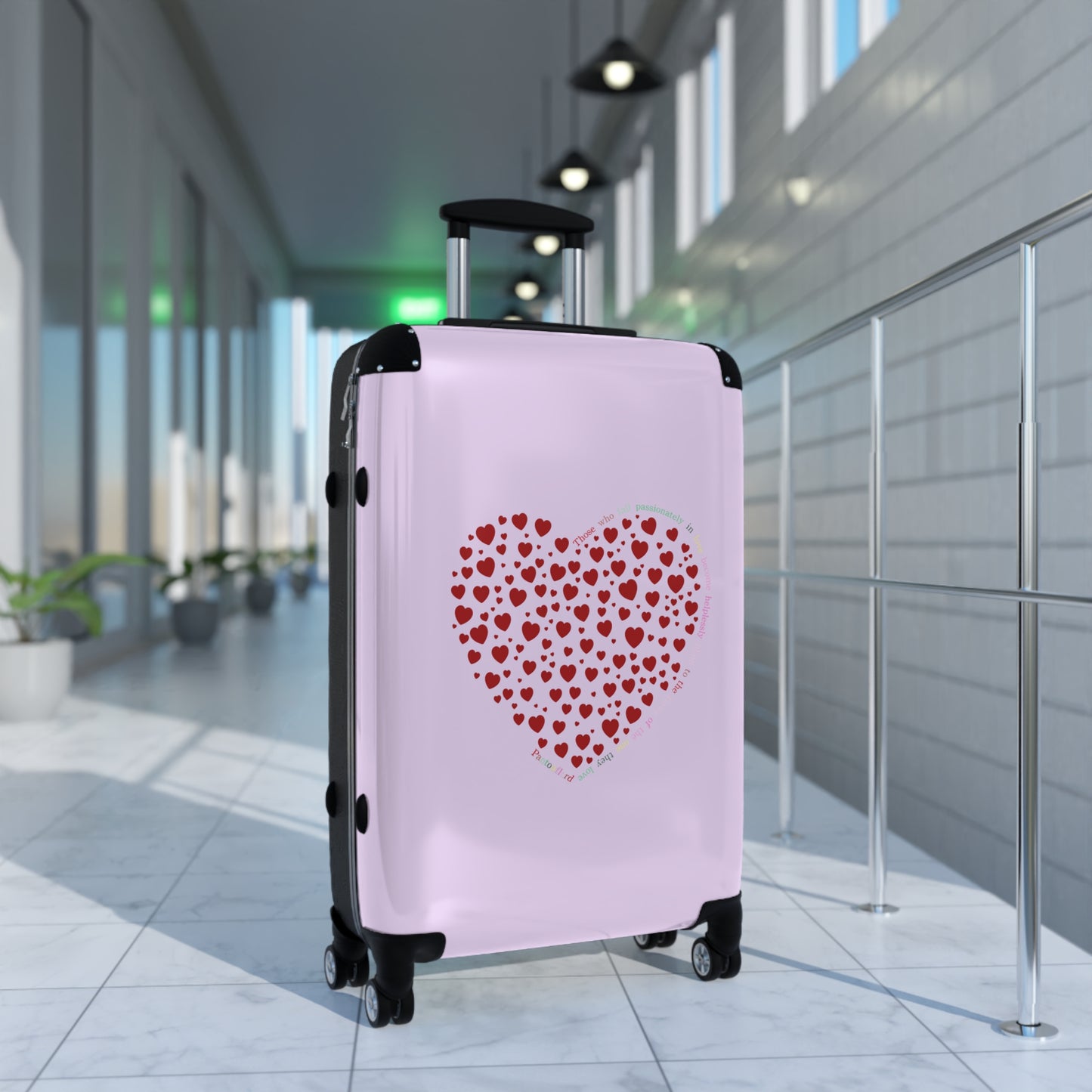 Travel carrier, Travel Suitcases Red Heart Design