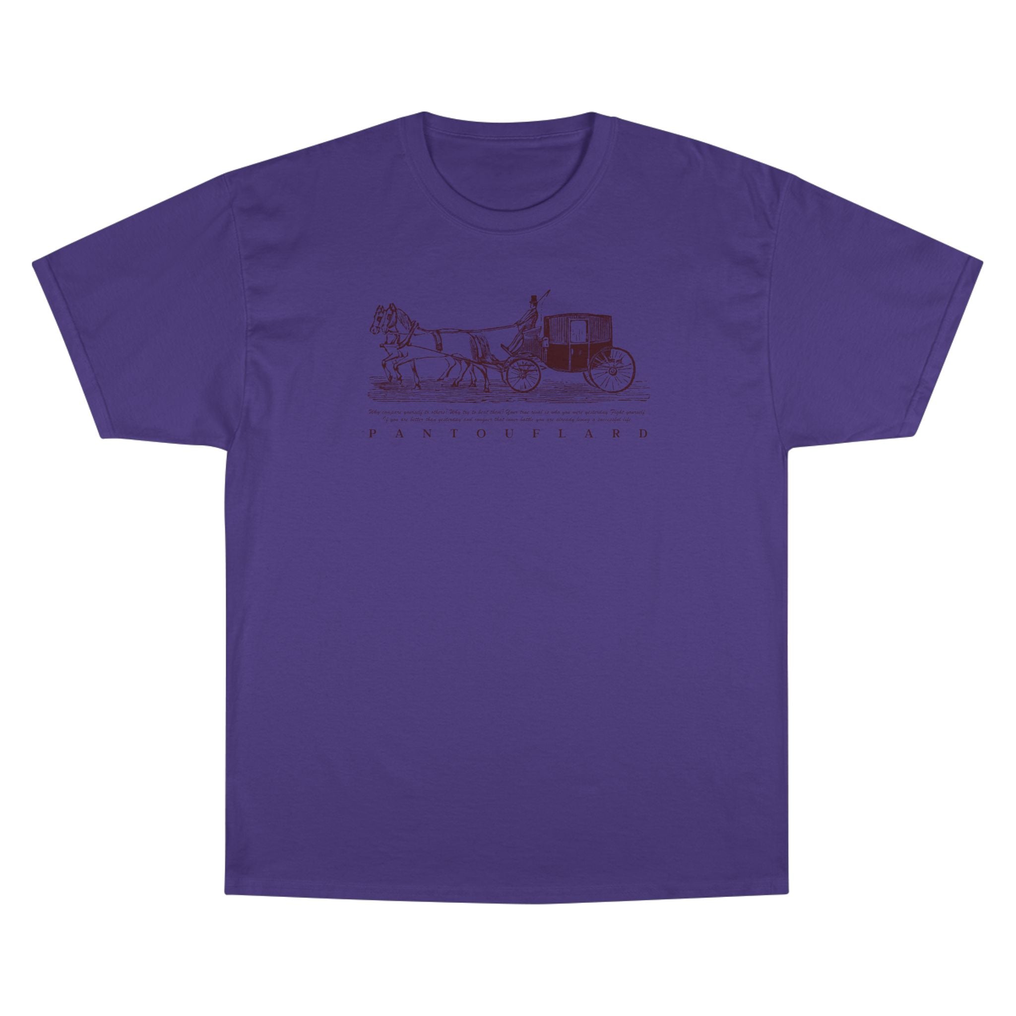 Unisex Burnt Orange Champion Vintage Carriage 100% Cotton T-Shirt
