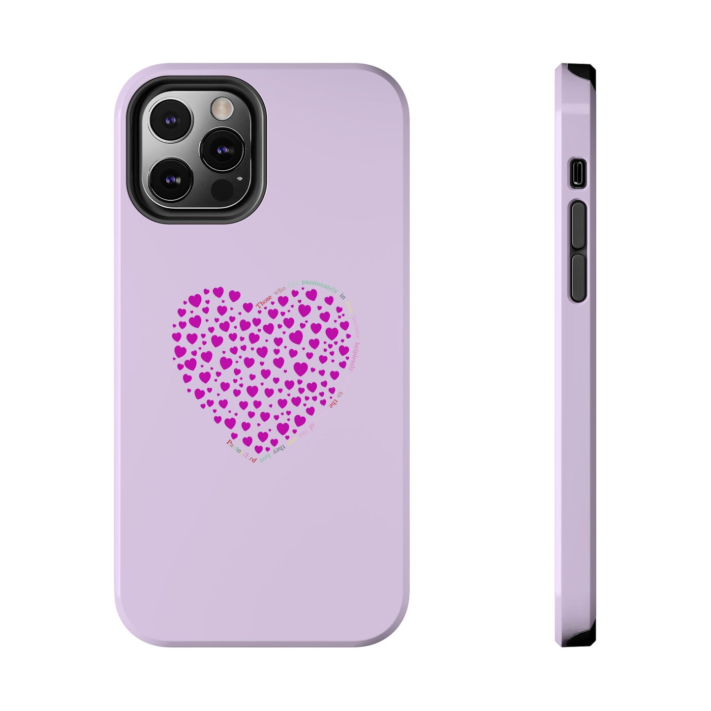 Pink Heart Design Tough iPhone Cases