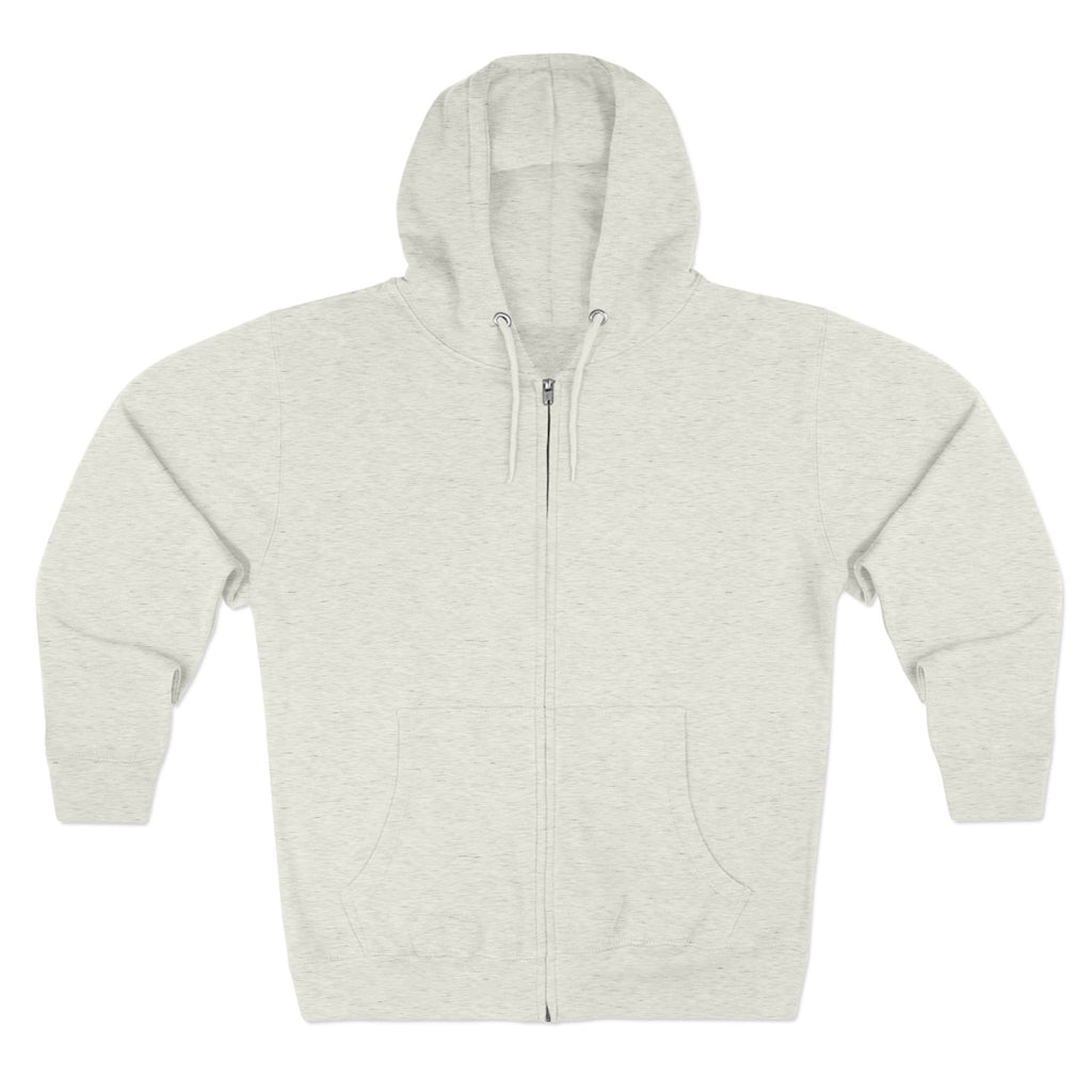 Unisex Black Pantouflard Chick Cotton Blend Zip Hoodie