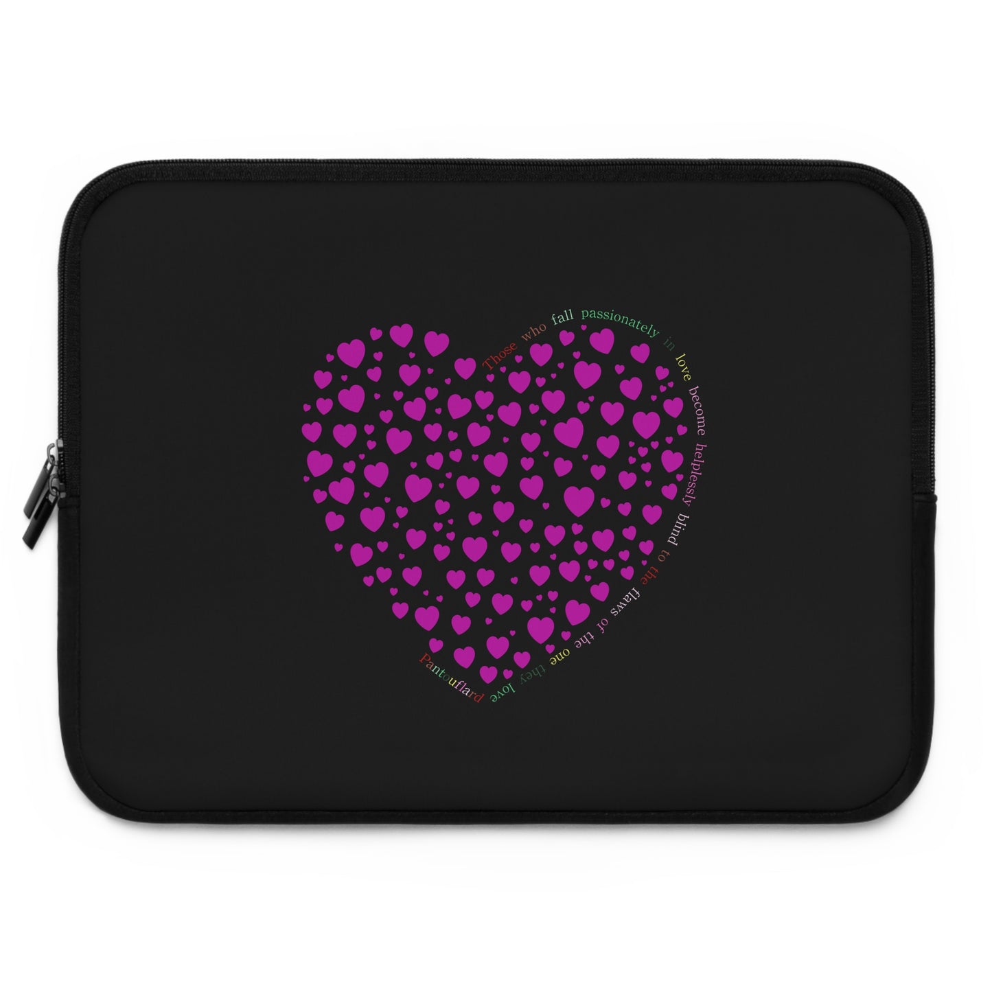 Pink Heart Laptop Sleeve