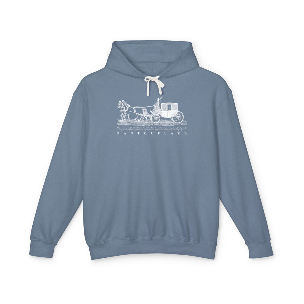 Old Money Equestrian Heritage Hoodie - The Timeless Carriage II (Lightweight 100% Cotton)