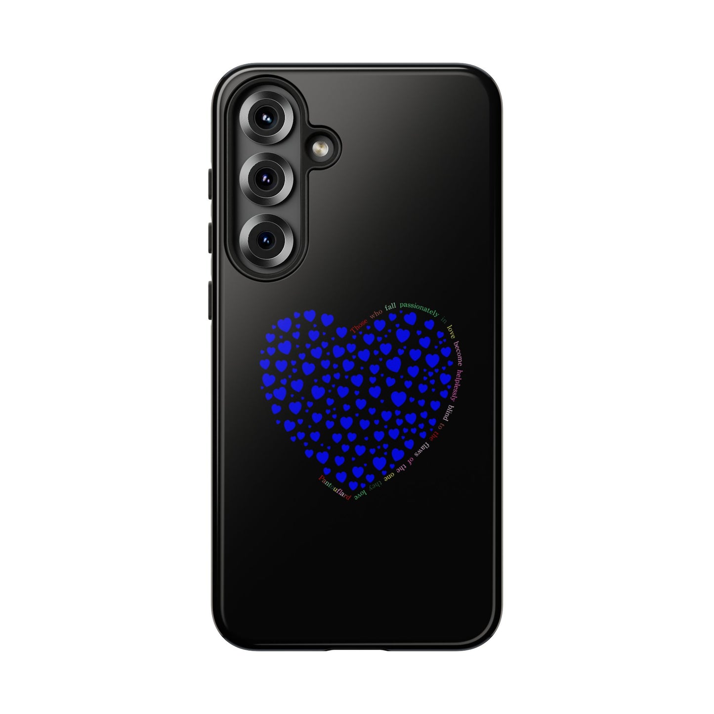 Fundas de corazón azul para teléfonos iPhone, Galaxy, Google Pixel (54 tipos)