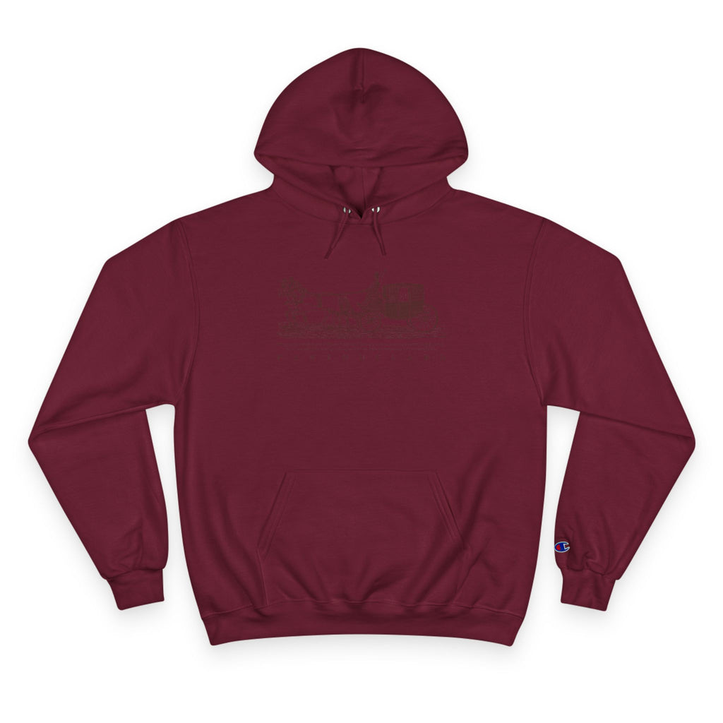 Old Money Equestrian Heritage Hoodie - The Timeless Carriage I (Champion Authentic Eco-Fleece)
