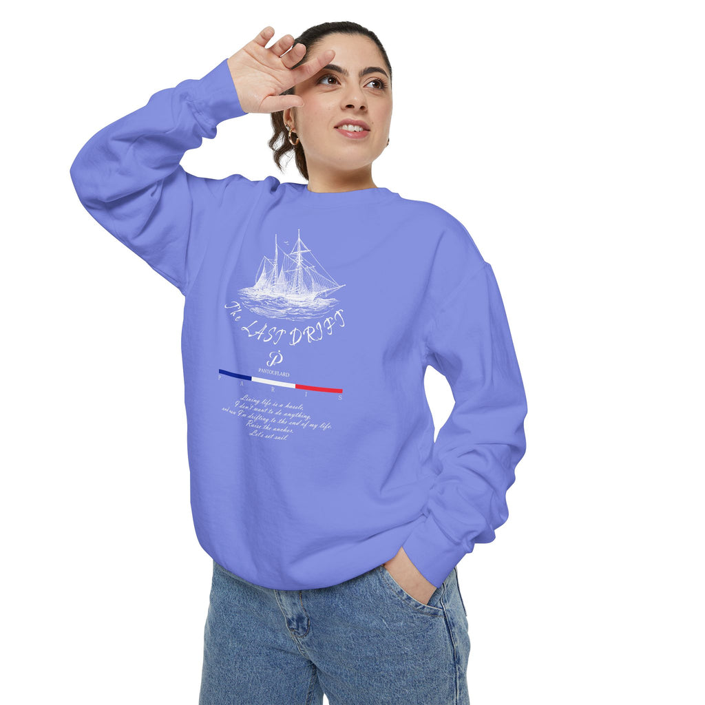 Unisex Navy Last Drift Cotton Blend Sweatshirt