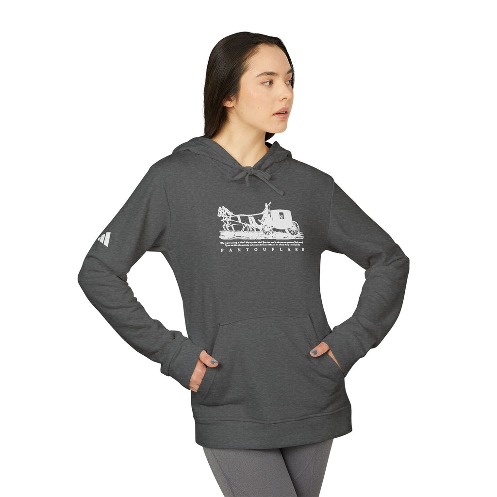Old Money Tennis Club Hoodie - The Timeless Carriage II (Authentic Adidas Performance Fleece)