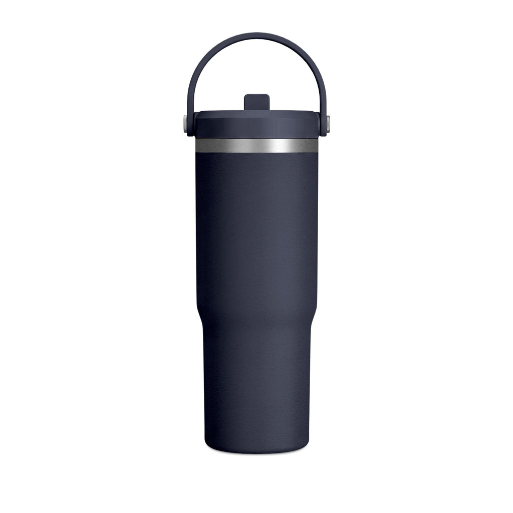 Navy Blue Romantic Floral Butterfly Quote 32oz Stainless Steel Nomad Tumbler