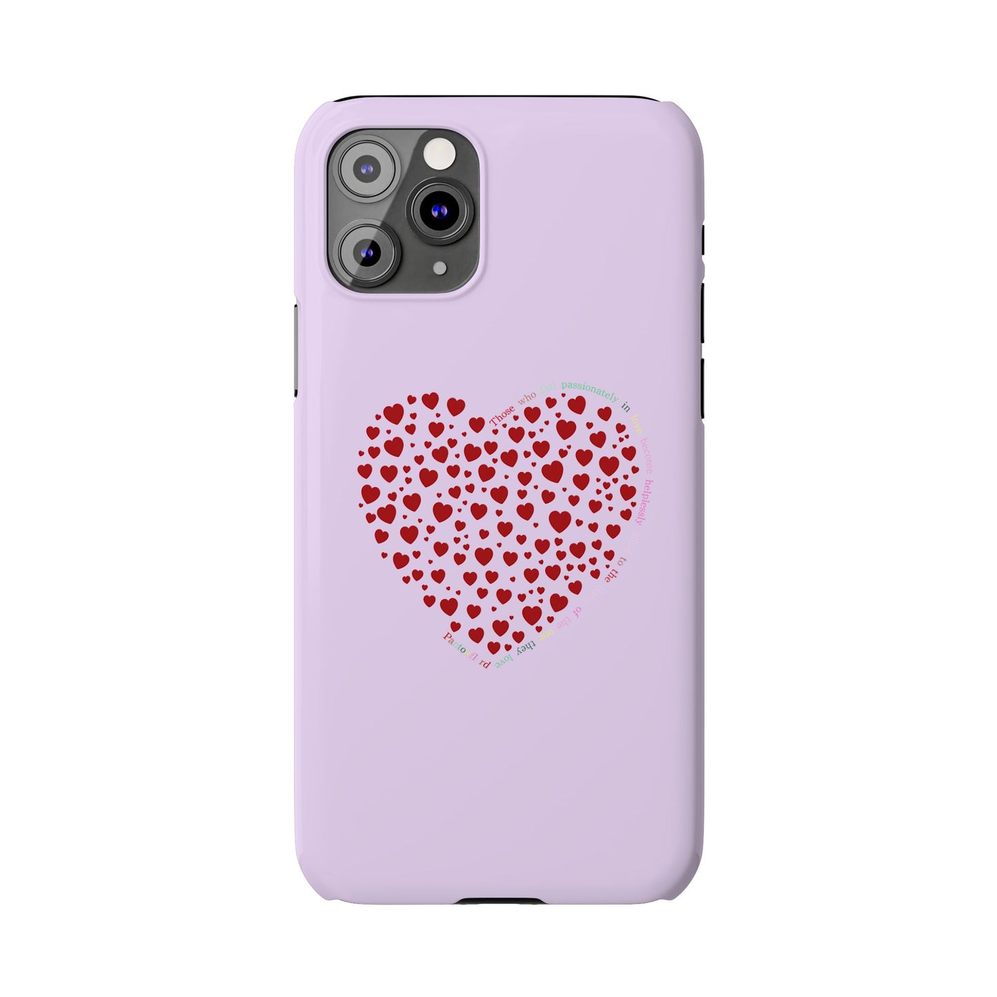 Funda delgada Red Heart para iPhone