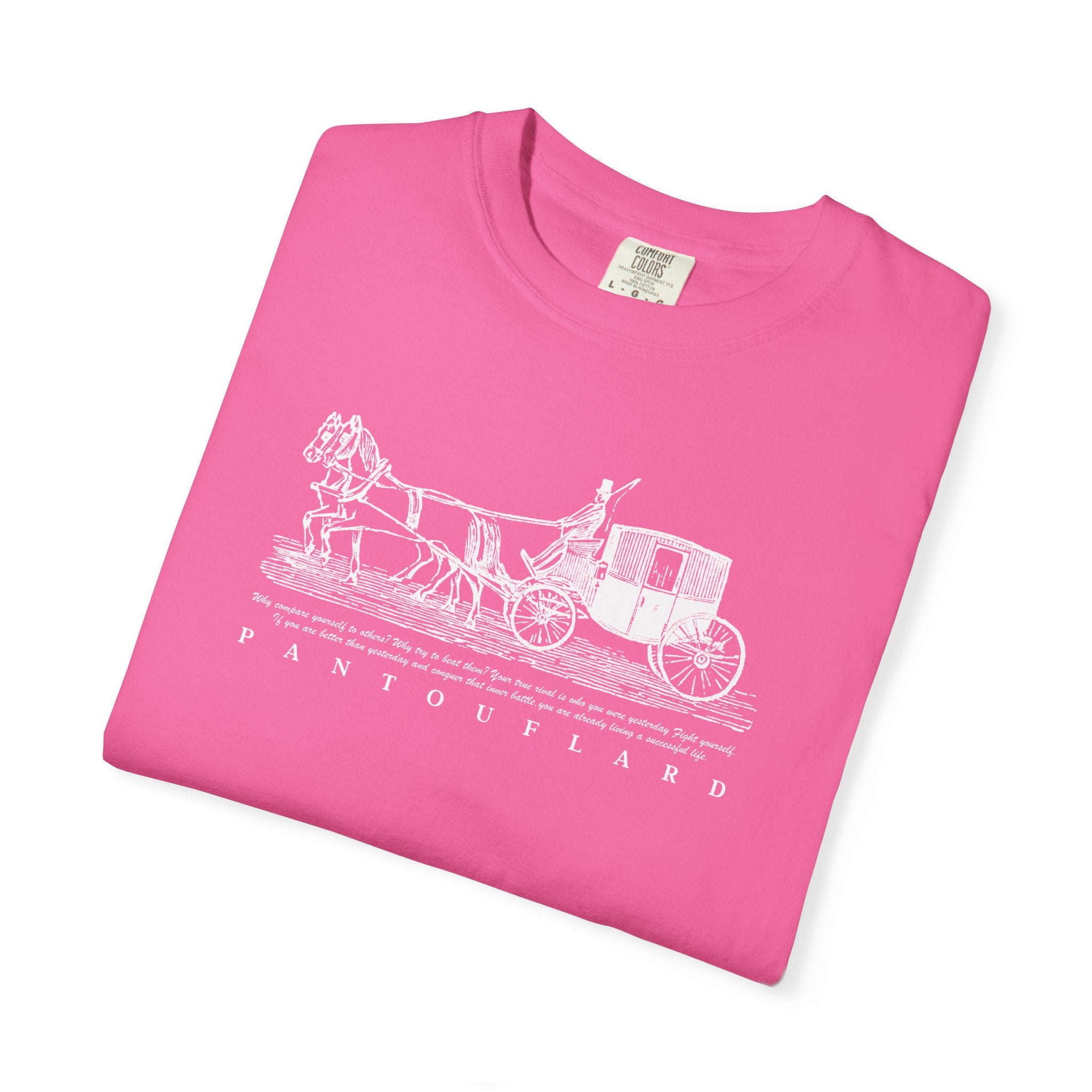 Unisex Burnt Orange Hanes Vintage Carriage Graphic 100% Cotton T-Shirt