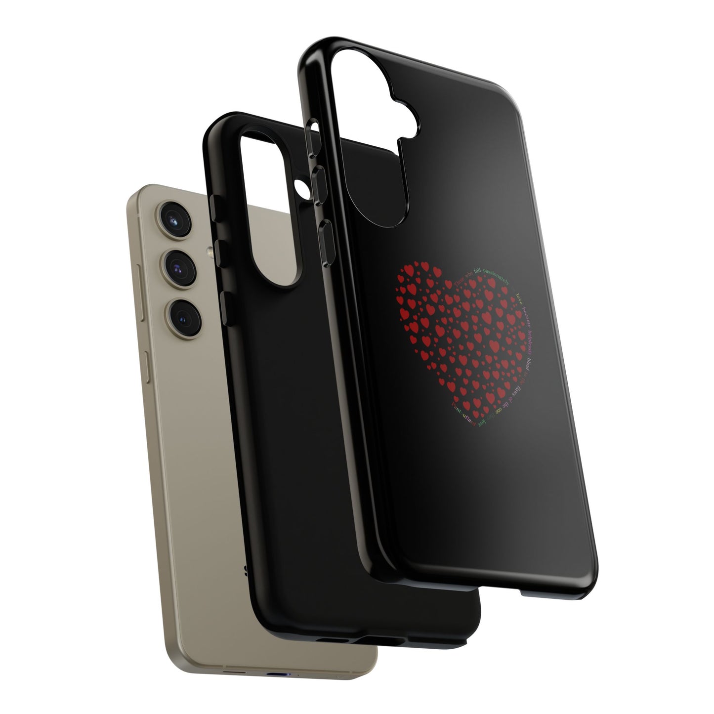Fundas de corazón rojo para teléfonos iPhone, Galaxy, Google Pixel (54 tipos)