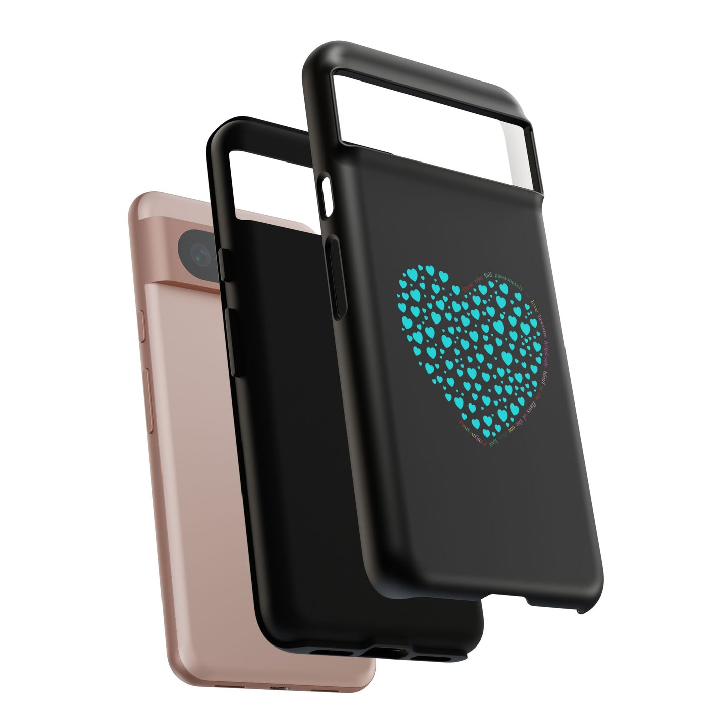 Fundas Mint Heart para teléfonos iPhone, Galaxy, Google Pixel (54 tipos)