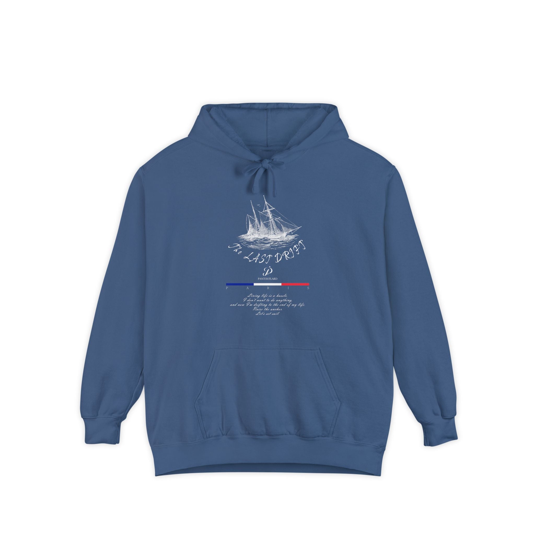 Old Money Nautical Heritage Hoodie - The Last Drift II (9.5oz Garment-Dyed Fleece)