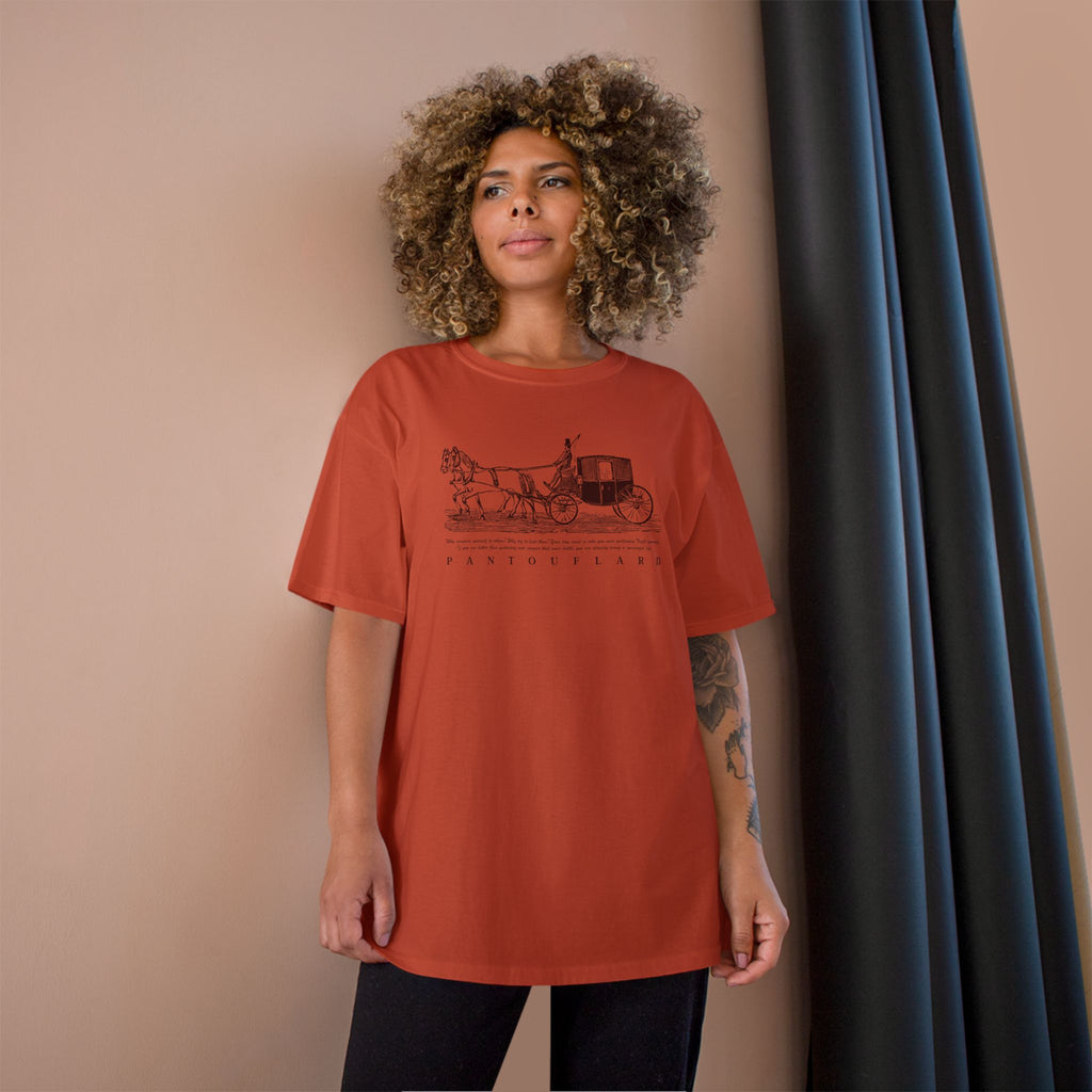 Unisex Burnt Orange Champion Vintage Carriage 100% Cotton T-Shirt
