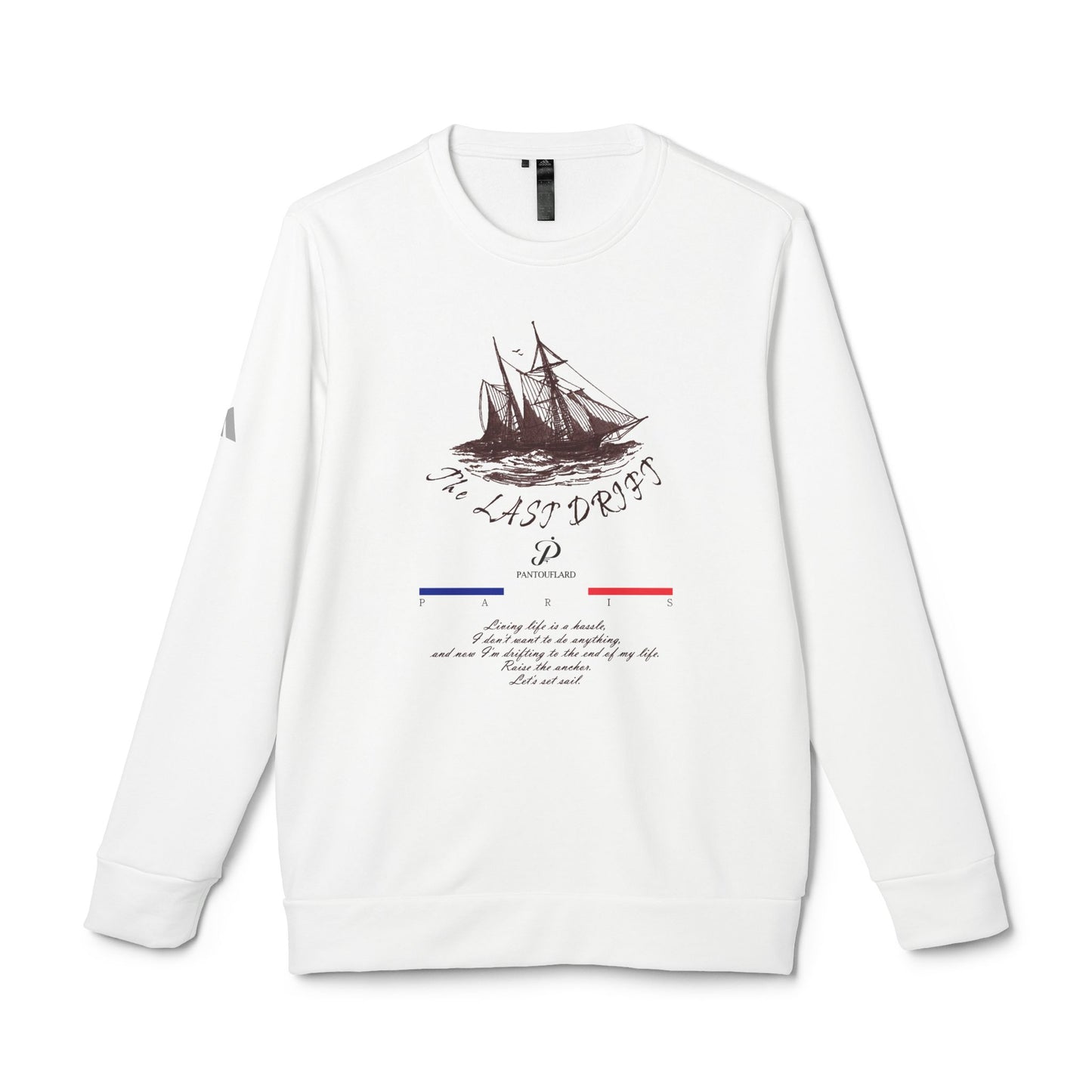 Adidas Nautical Adventure Crewneck Sweatshirt, Unisex Fleece Sweatshirt, Cozy Winter Apparel, Ideal Gift for Sailors, Comfortable Casual Wear