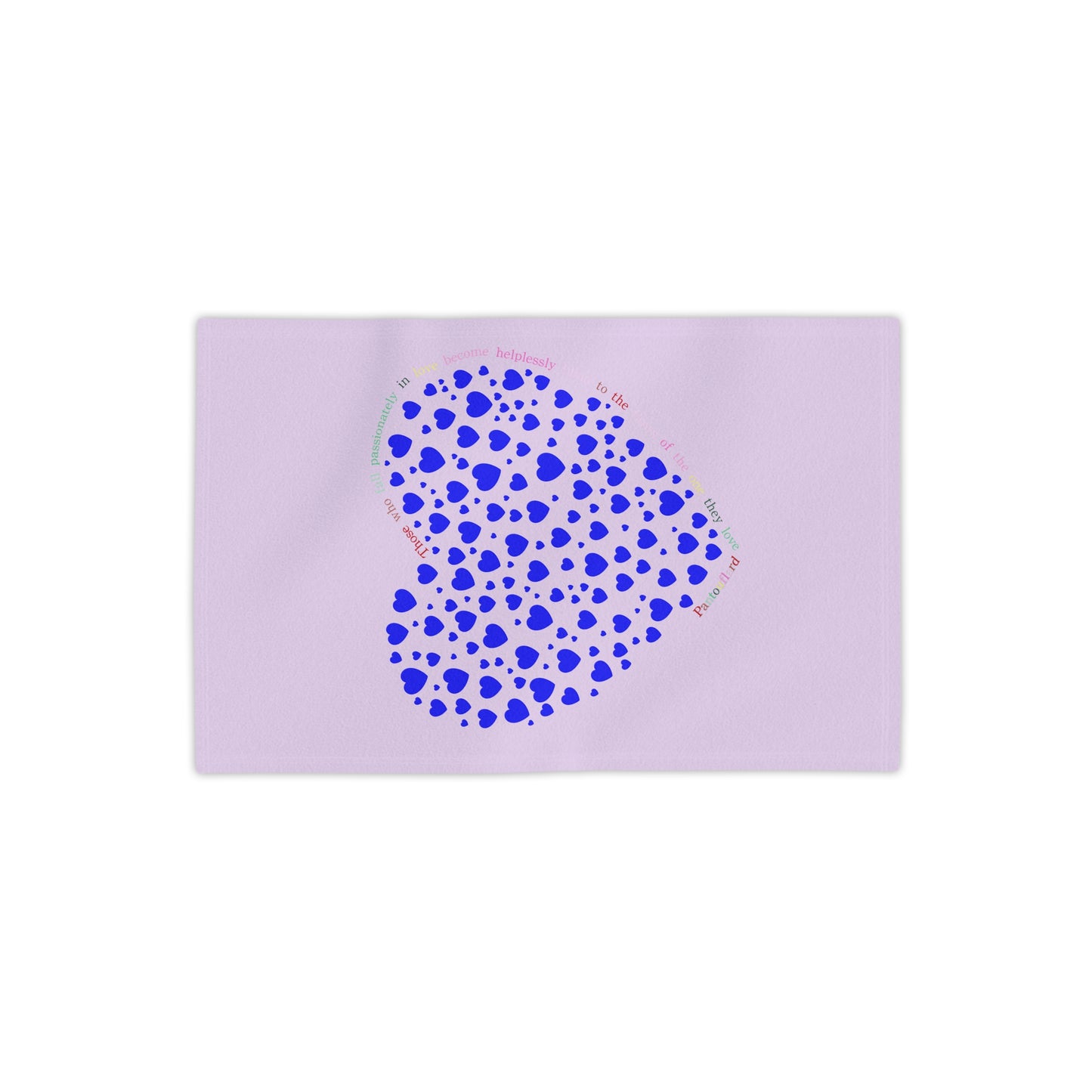 Beach Towels with Blue Heart Design , Cute Summer Accessories, Beach Day Essentials