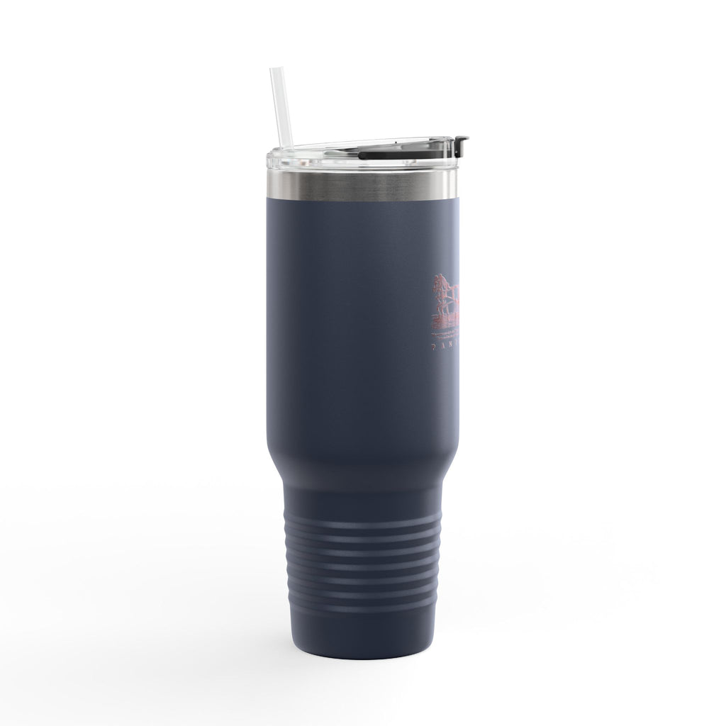 Olive Green Vintage Carriage Quote 40oz Stainless Steel Insulated Travel Mug