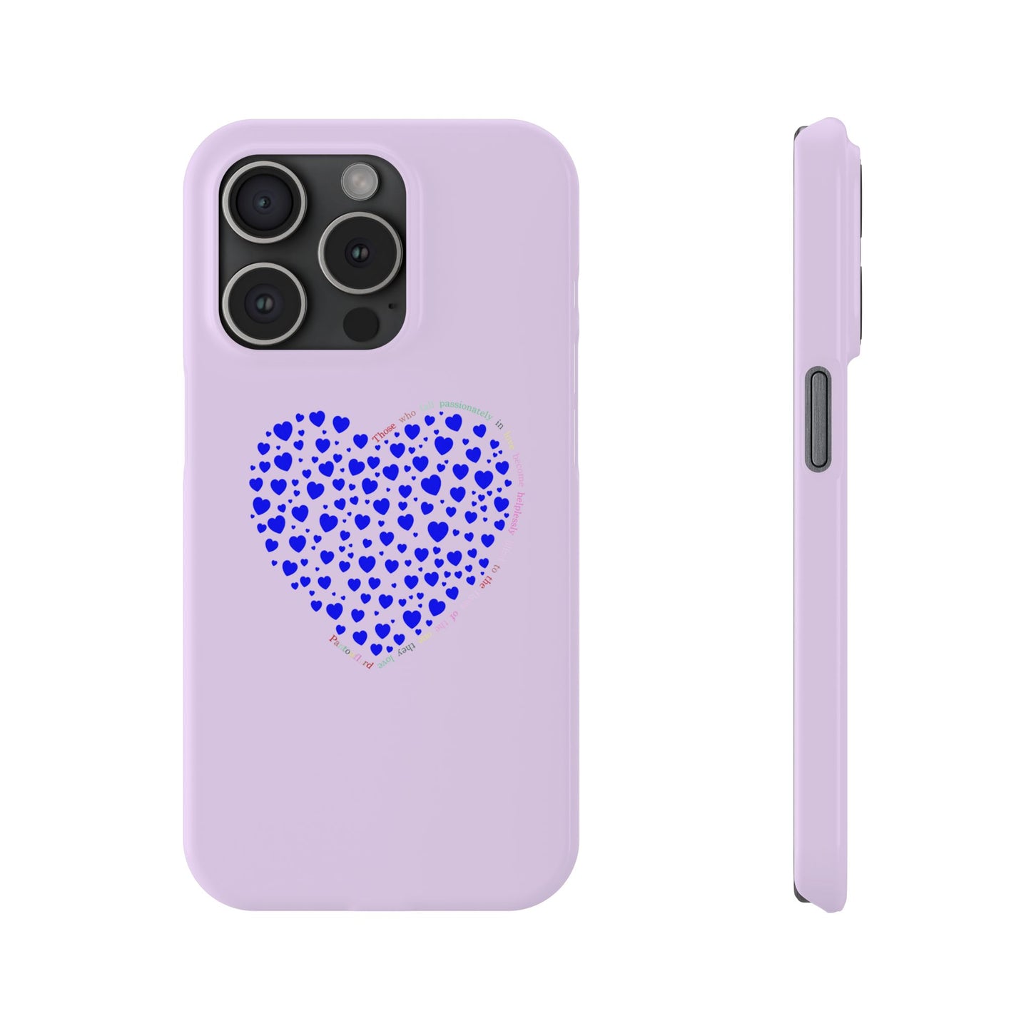 Funda delgada para iPhone Blue Heart