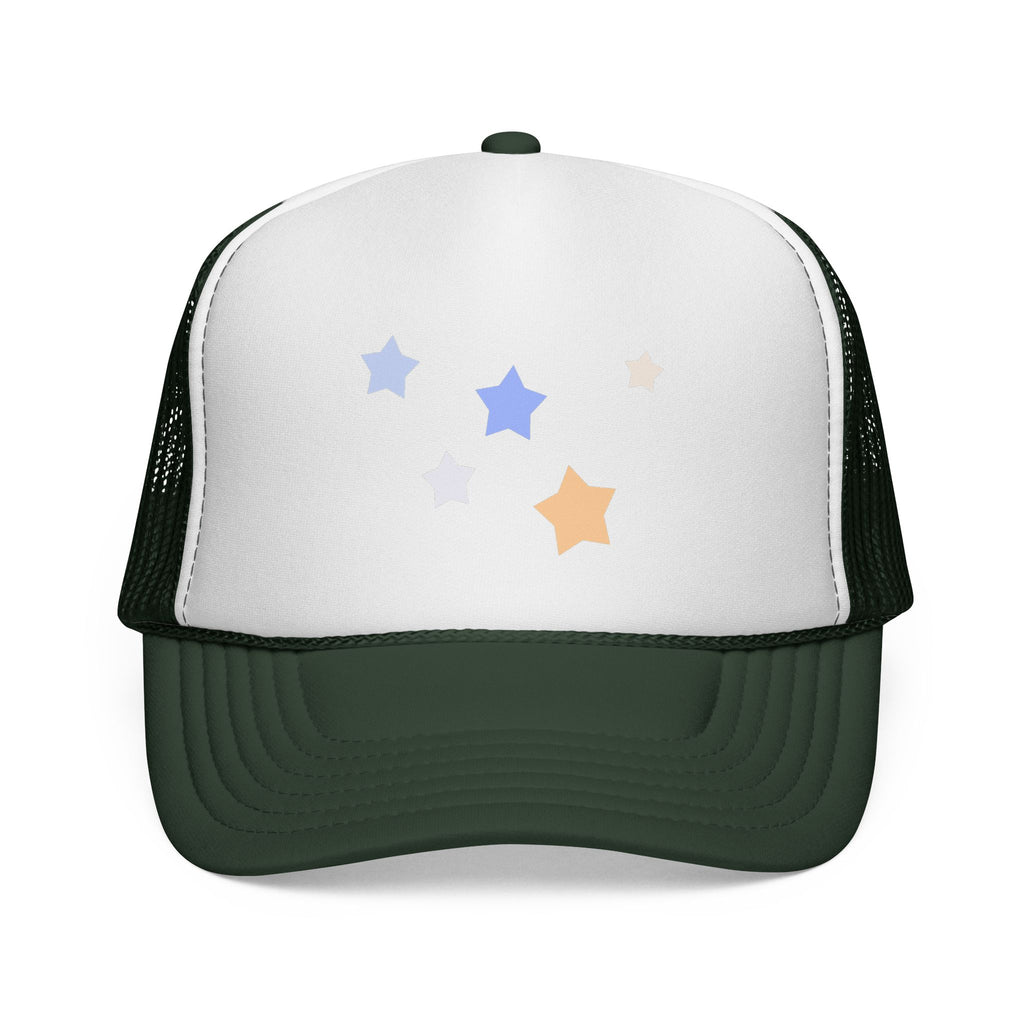 Unisex Cassiopeia Star Print Polyester Trucker Cap