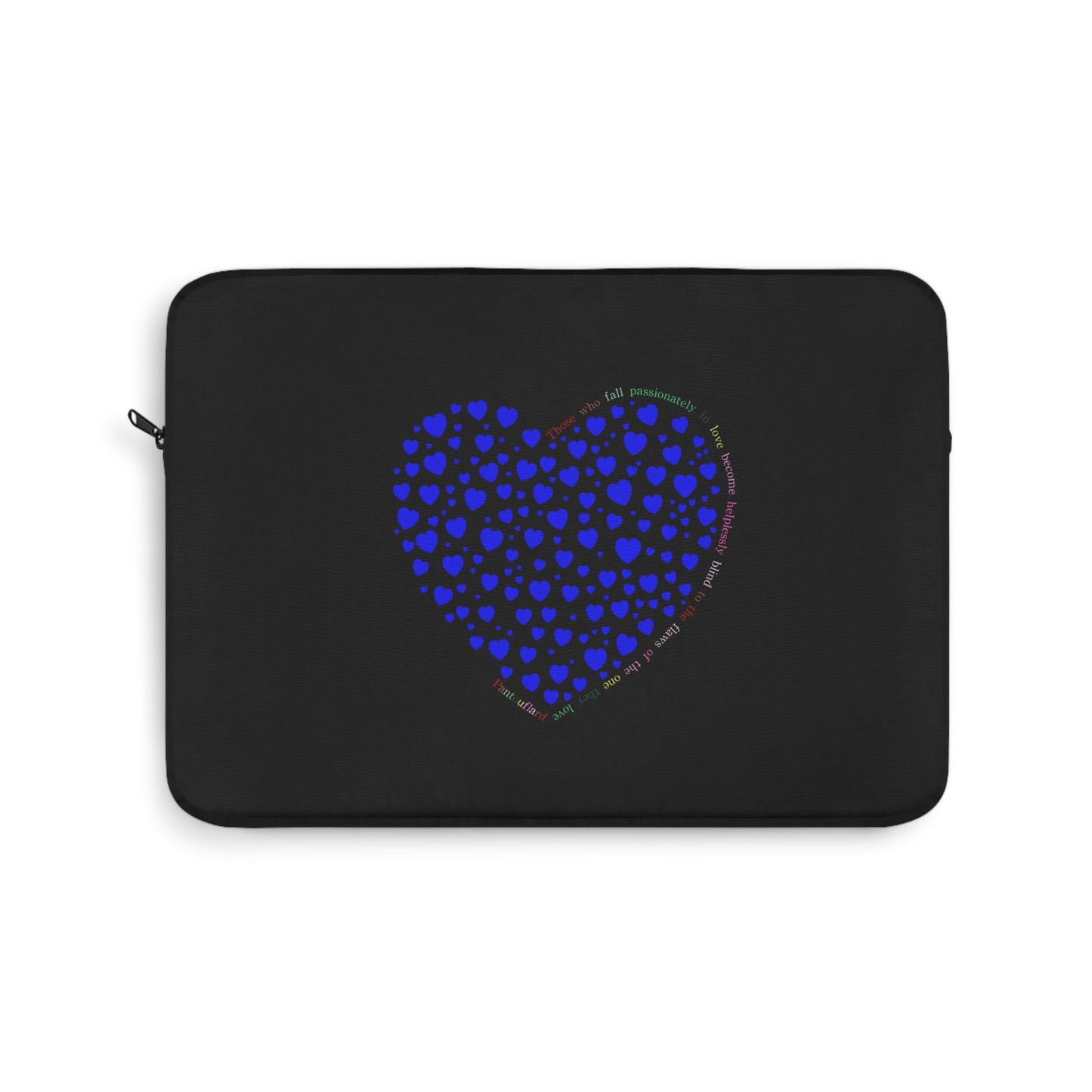 Blue Heart Design Laptop Protector