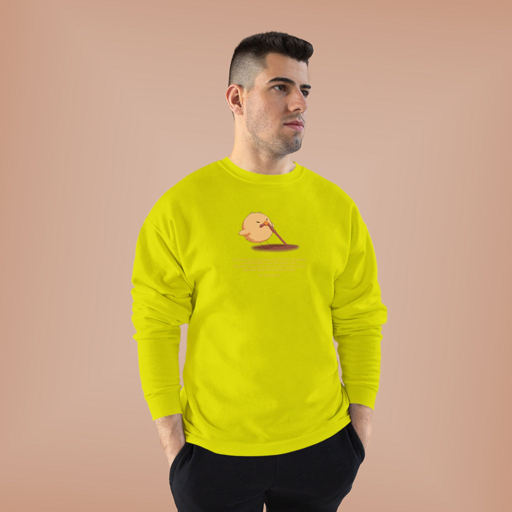 Funny Early Bird Parody Sweatshirt | "The Late Bird Gets The Feast" Sarcastic Quote | Hanes Soft Eco-Fleece Pullover (S-3XL)