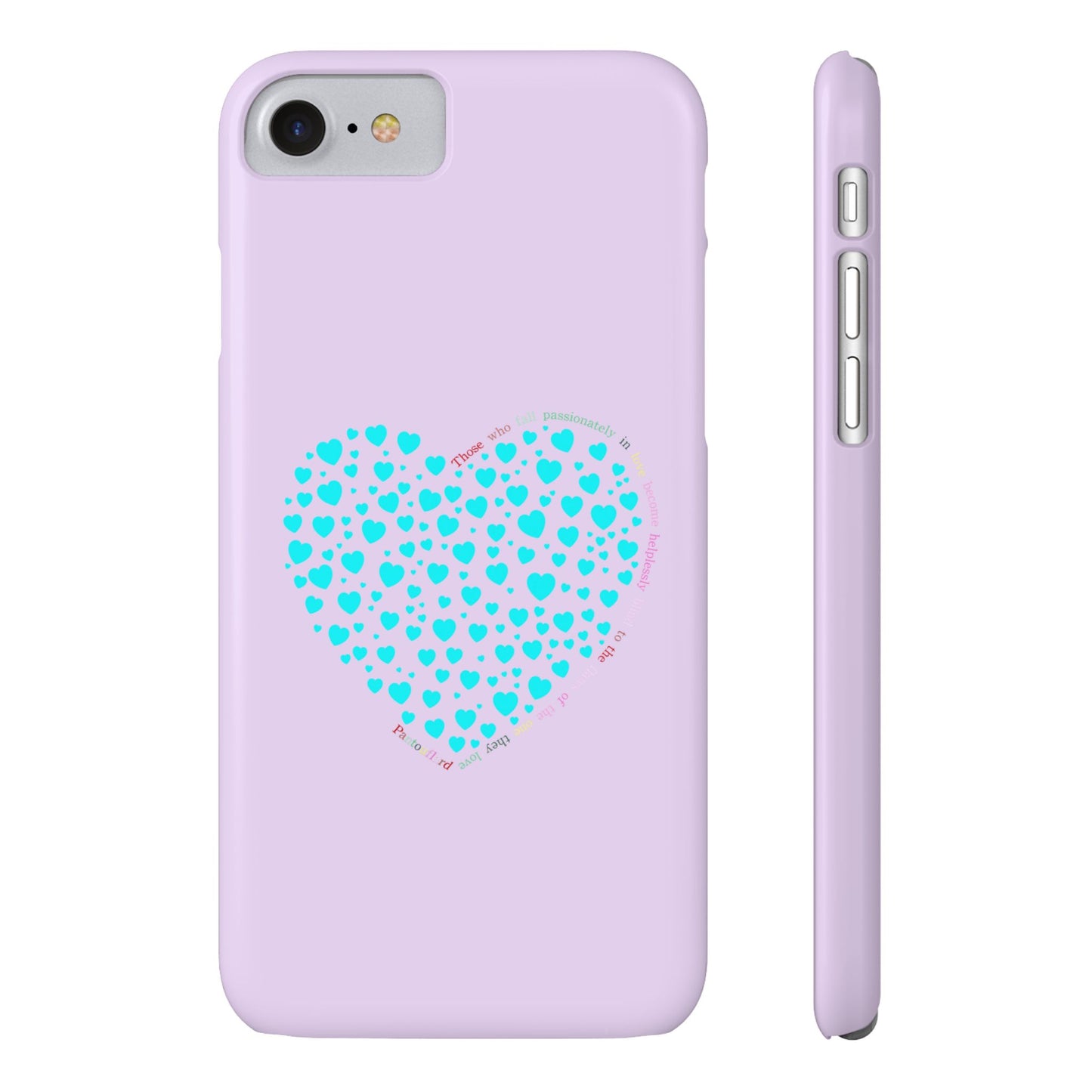 Funda delgada Mint Heart para iPhone