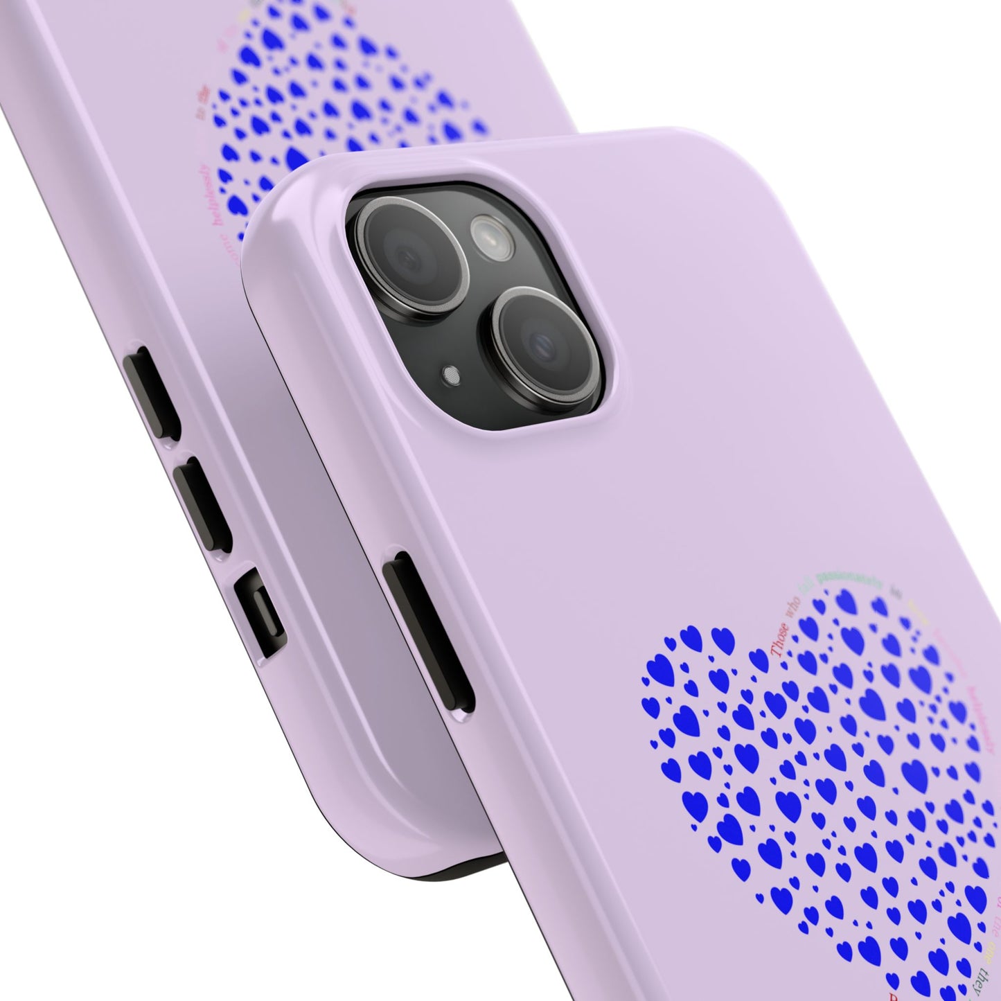 Blue Heart Design Tough iPhone Cases