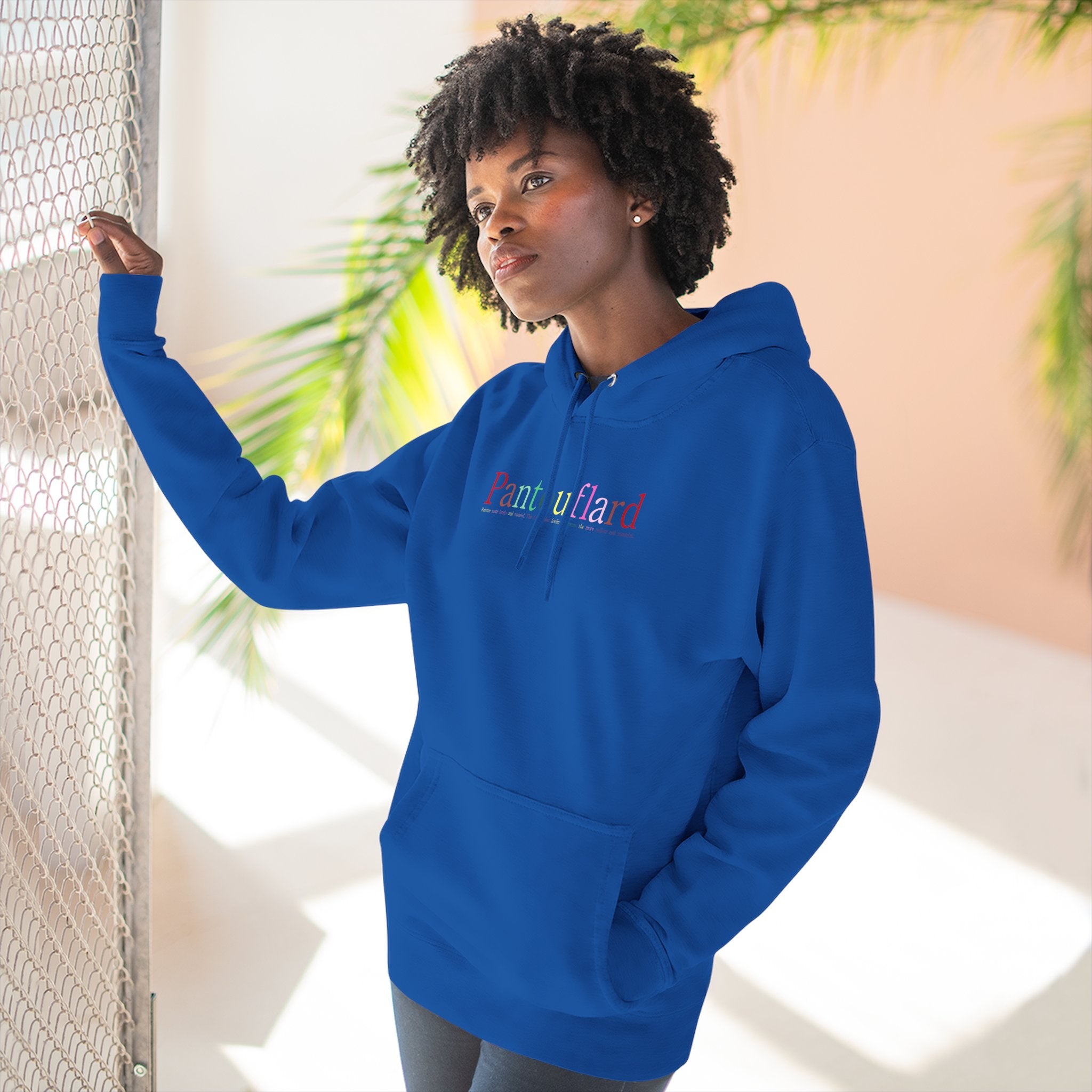 Old Money Aesthetic Premium Hoodie - Pantouflard Colorful Logo (Lane Seven 3-End Fleece)