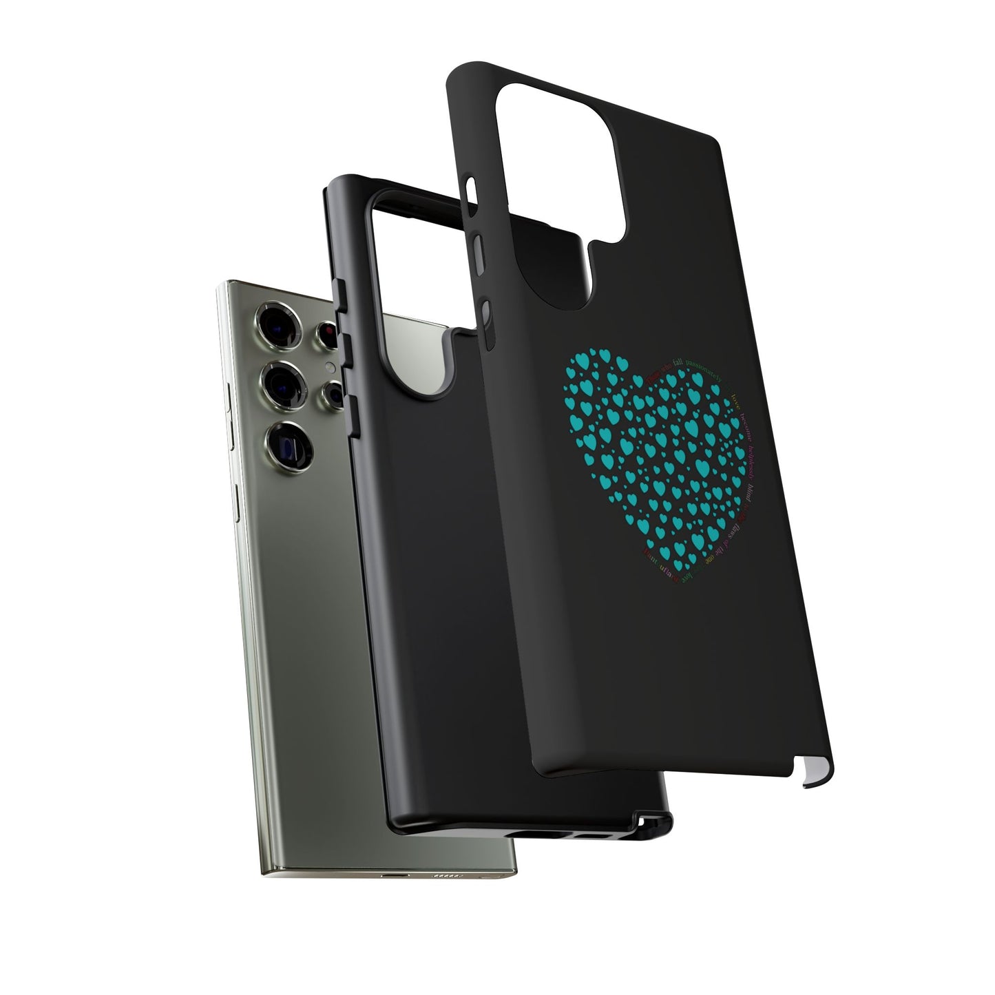 Fundas Mint Heart para teléfonos iPhone, Galaxy, Google Pixel (54 tipos)