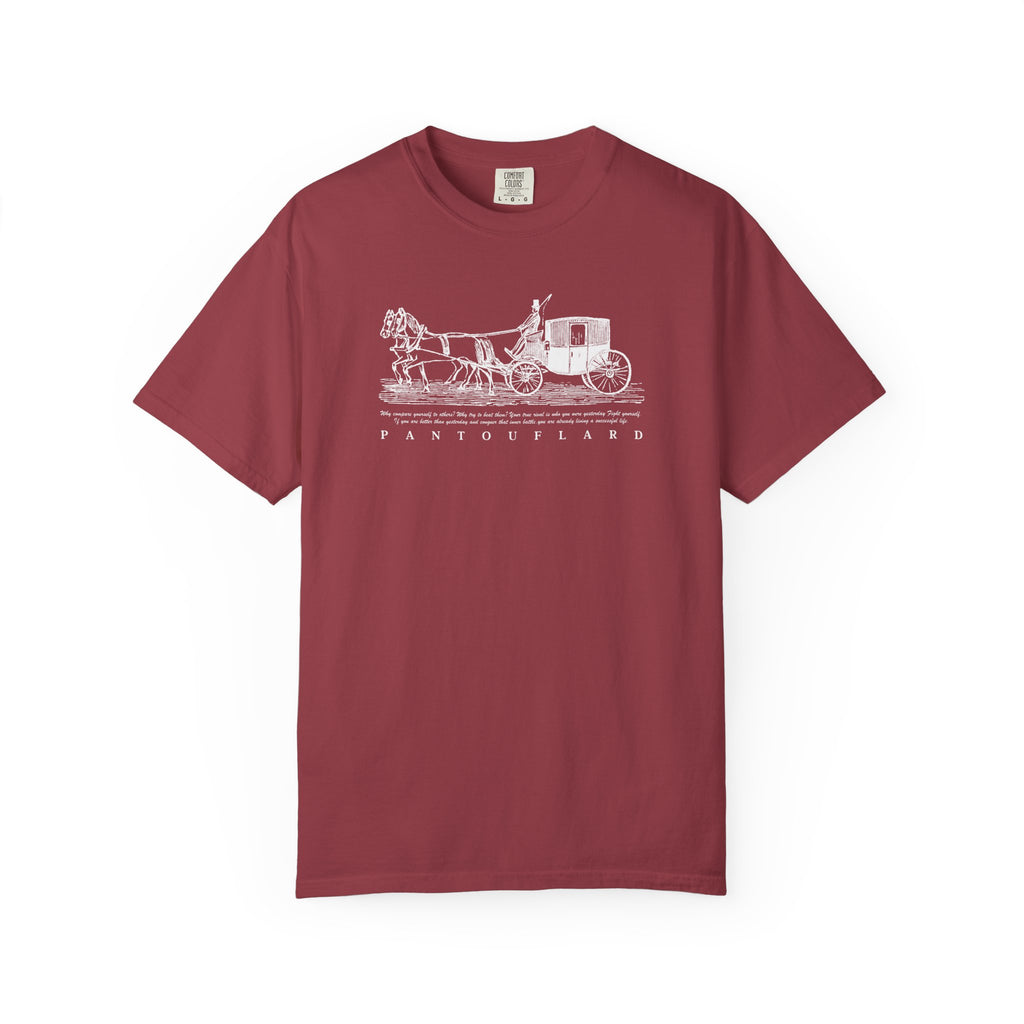 Unisex Burnt Orange Hanes Vintage Carriage Graphic 100% Cotton T-Shirt