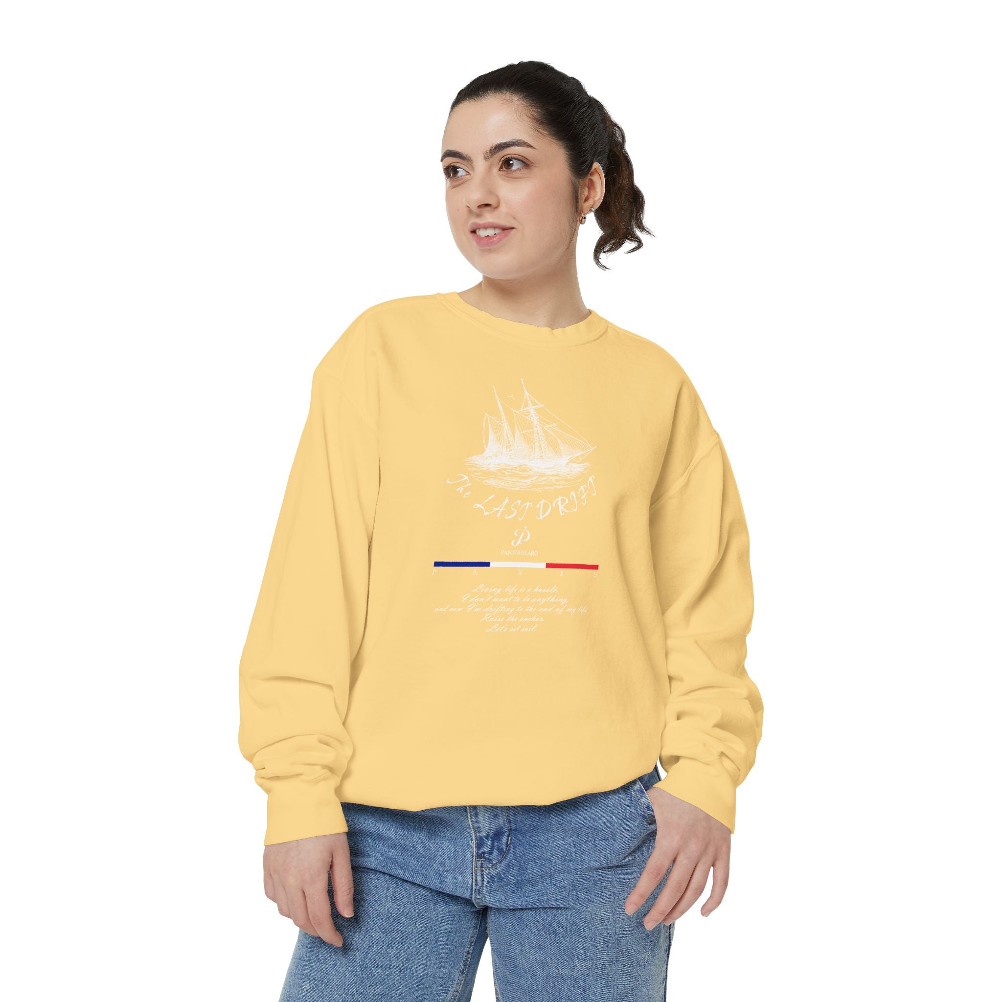 Unisex Navy Last Drift Cotton Blend Sweatshirt