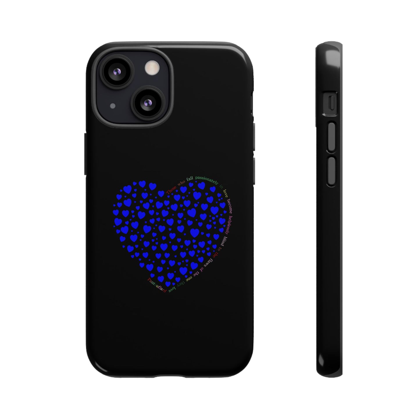 Fundas de corazón azul para teléfonos iPhone, Galaxy, Google Pixel (54 tipos)