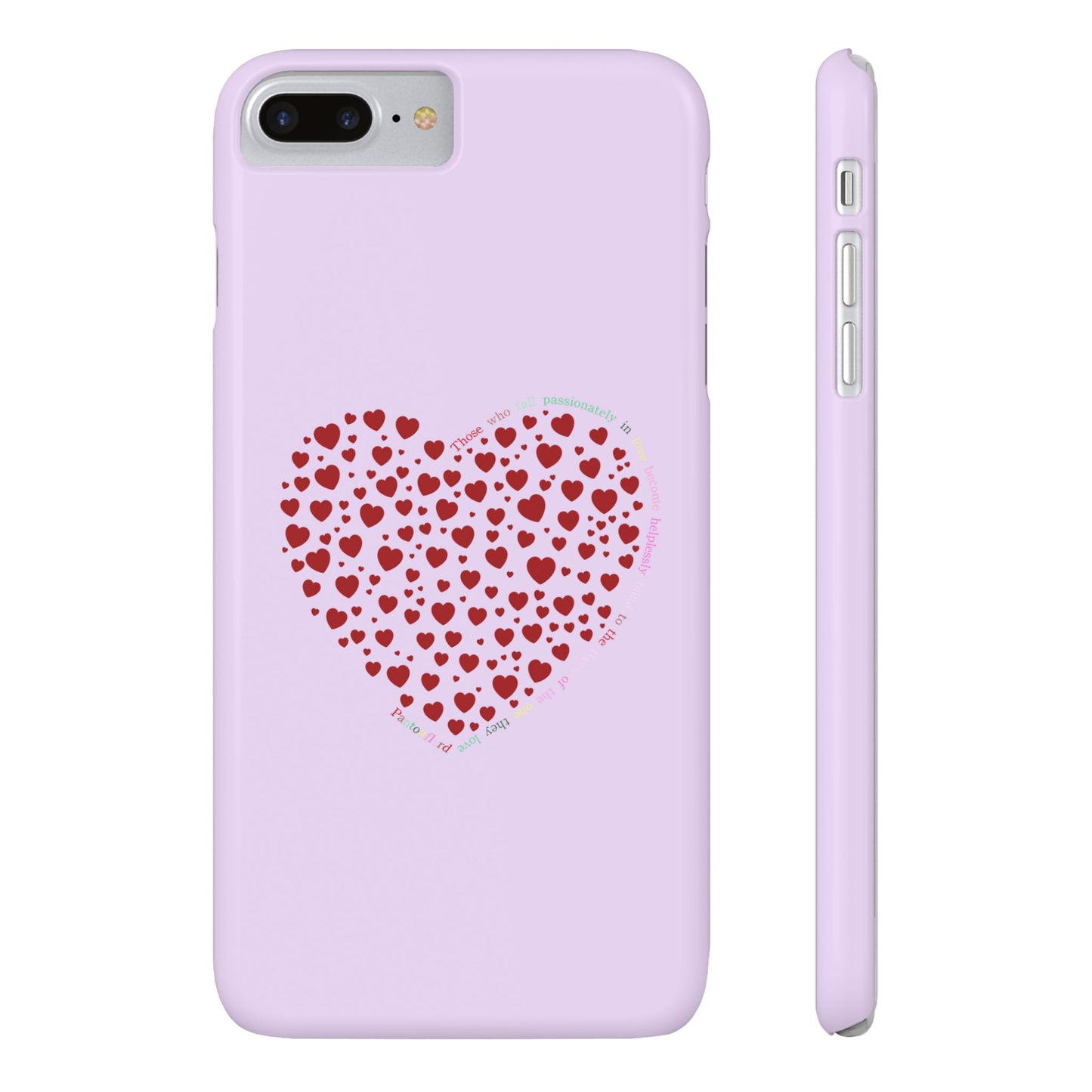 Funda delgada Red Heart para iPhone