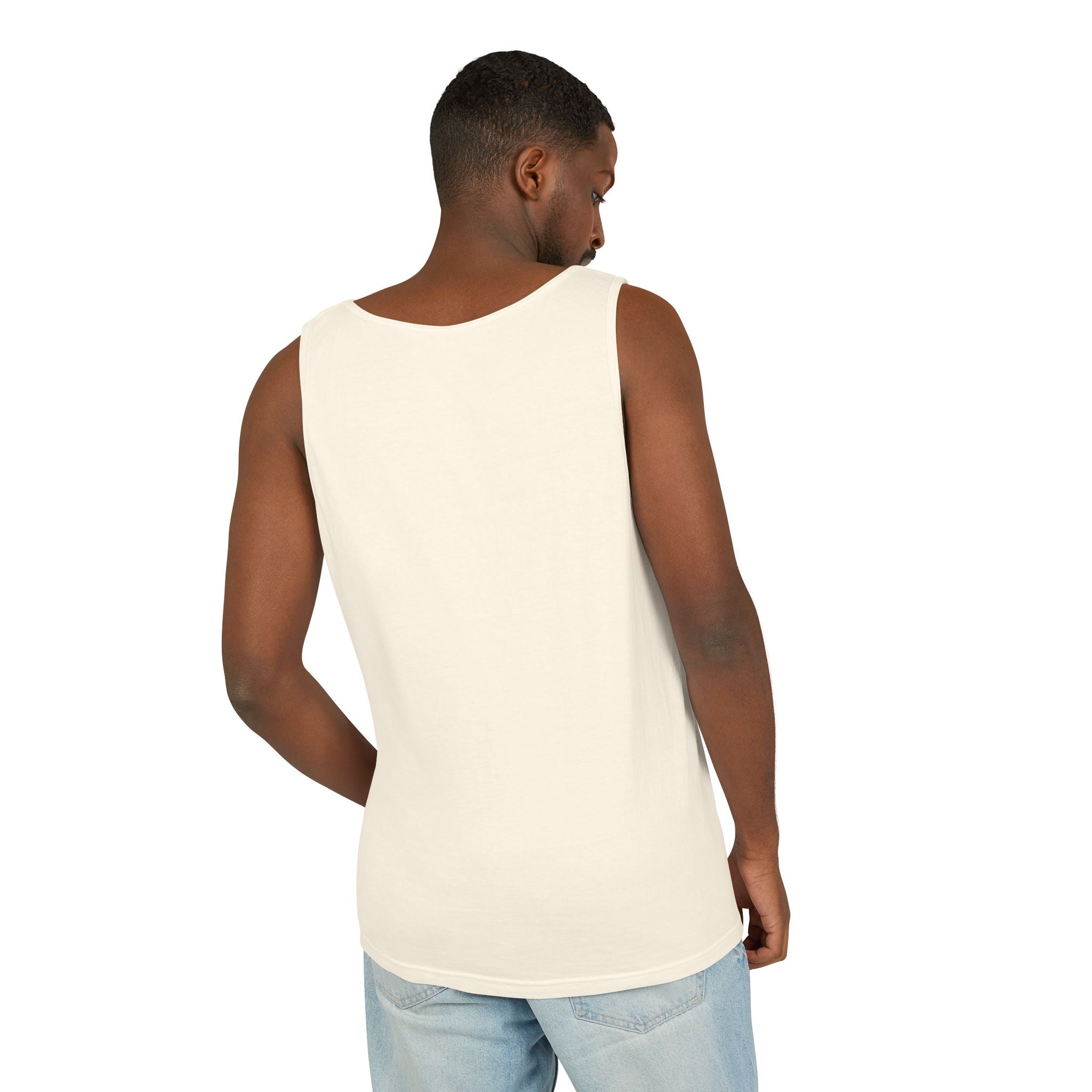 Unisex Brick Red Pantouflard Carriage Cotton Garment-Dyed Tank Top