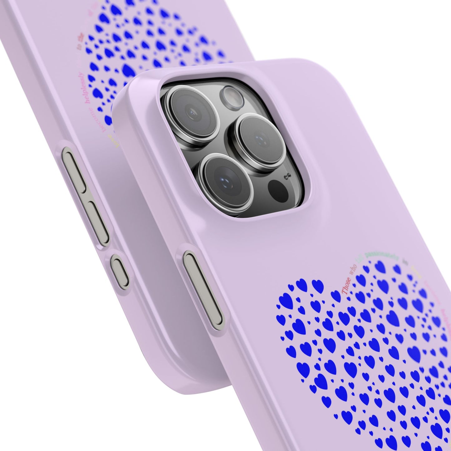 Funda delgada para iPhone Blue Heart
