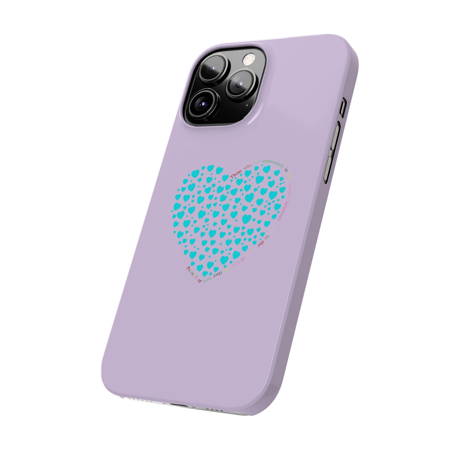 Funda delgada Mint Heart para iPhone