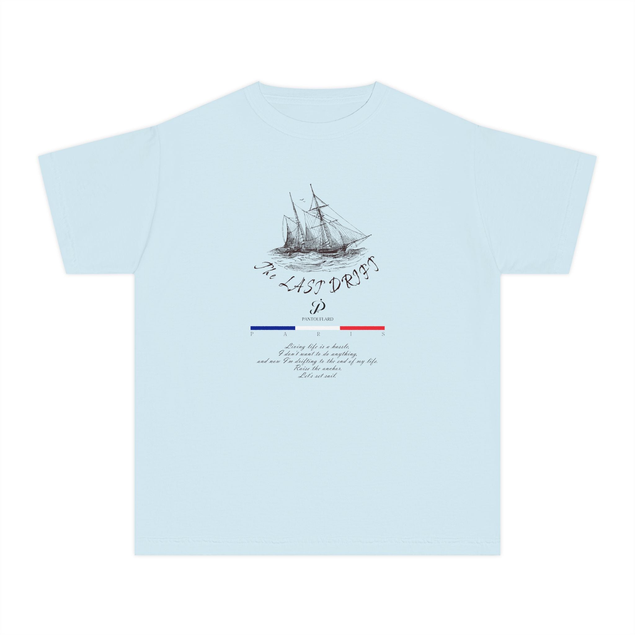 Old Money Nautical Heritage Tee - The Last Drift I (Comfort Colors Garment-Dyed Shirt)