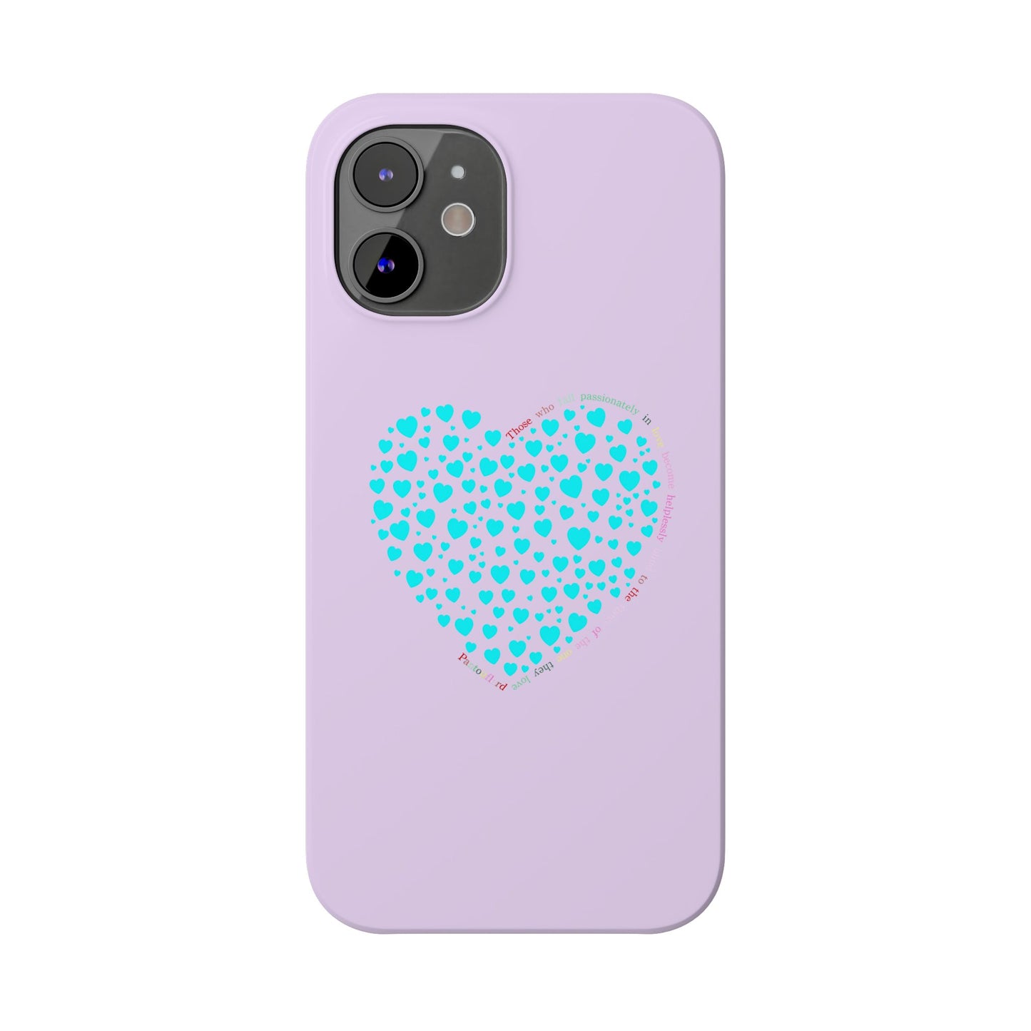 Funda delgada Mint Heart para iPhone