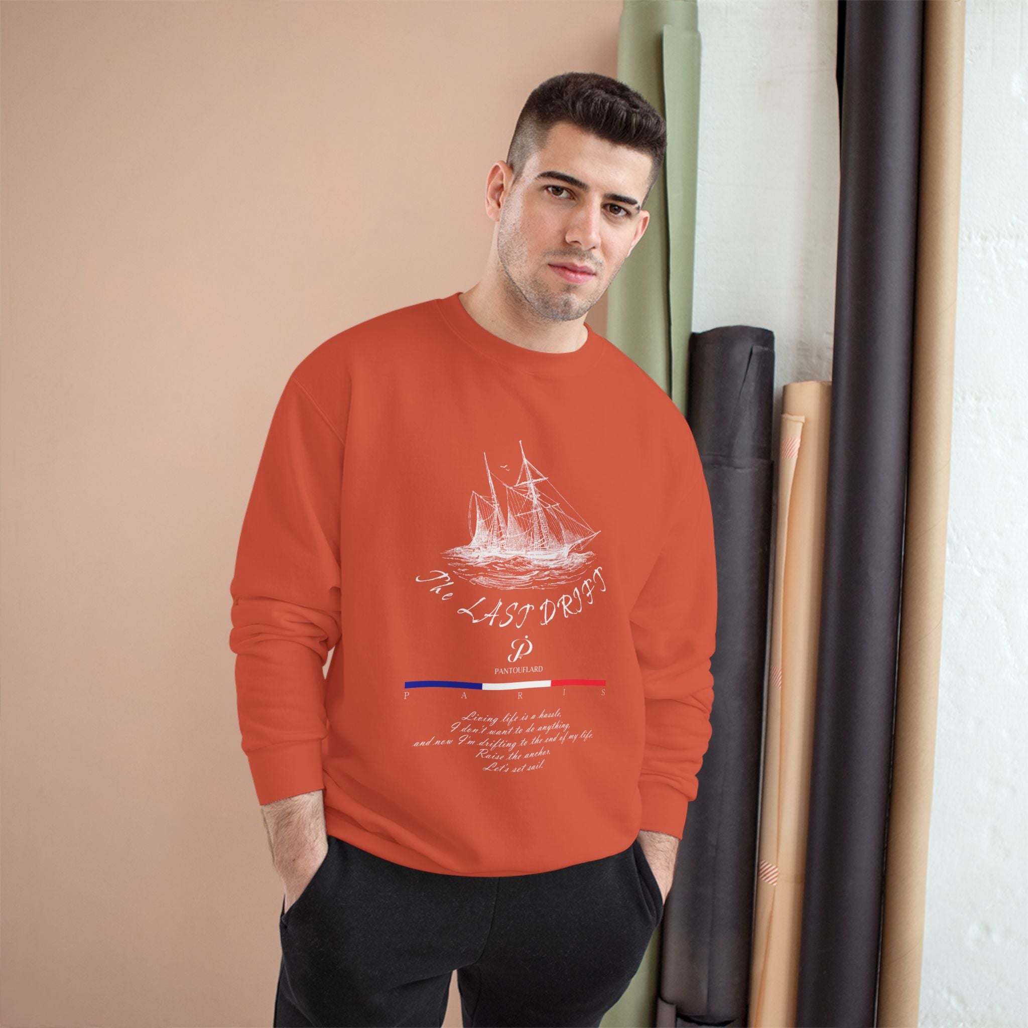 Old Money Nautical Champion Crewneck - The Last Drift II (Paris Streetwear Aesthetic)