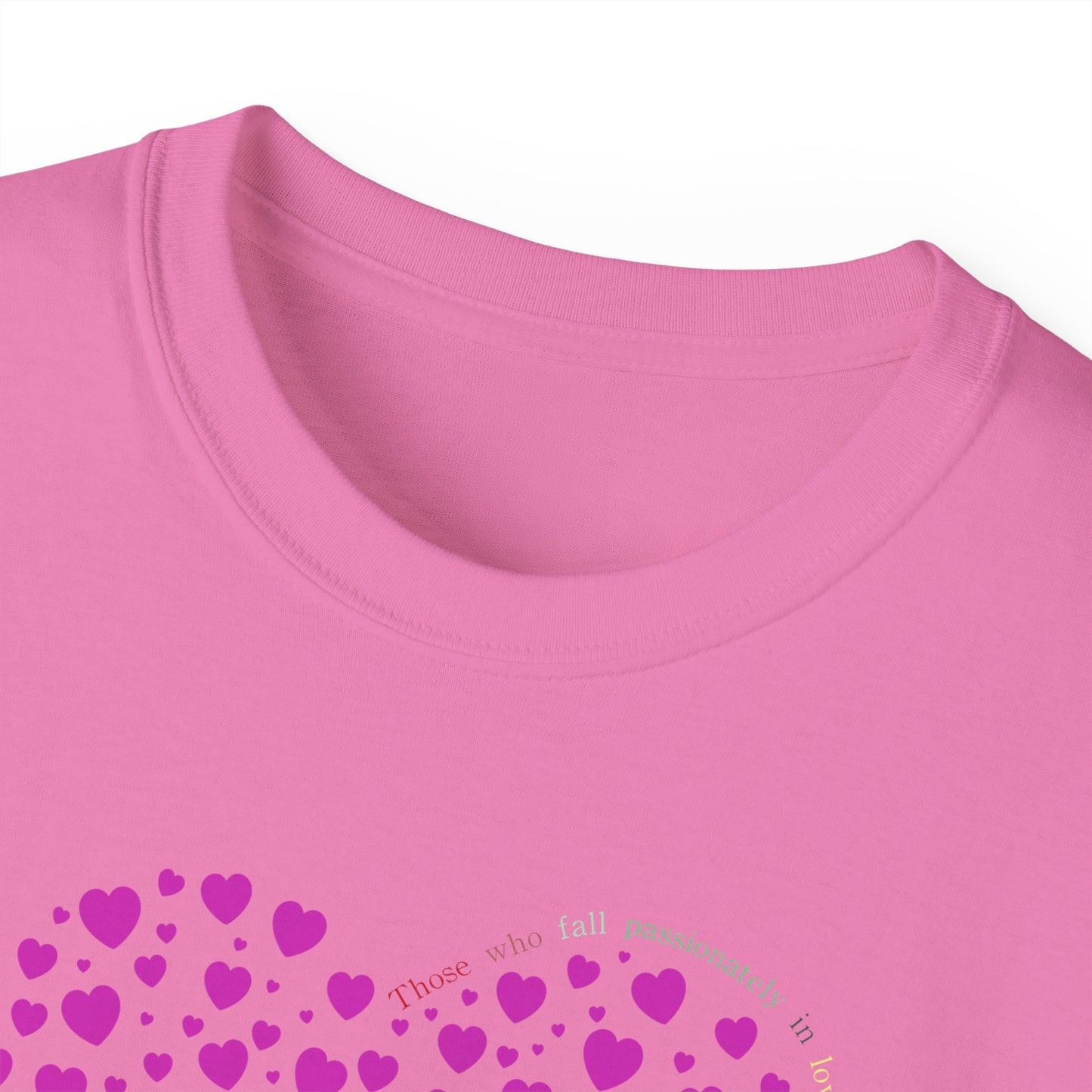 Pink Heart Unisex short sleeved T-shirt