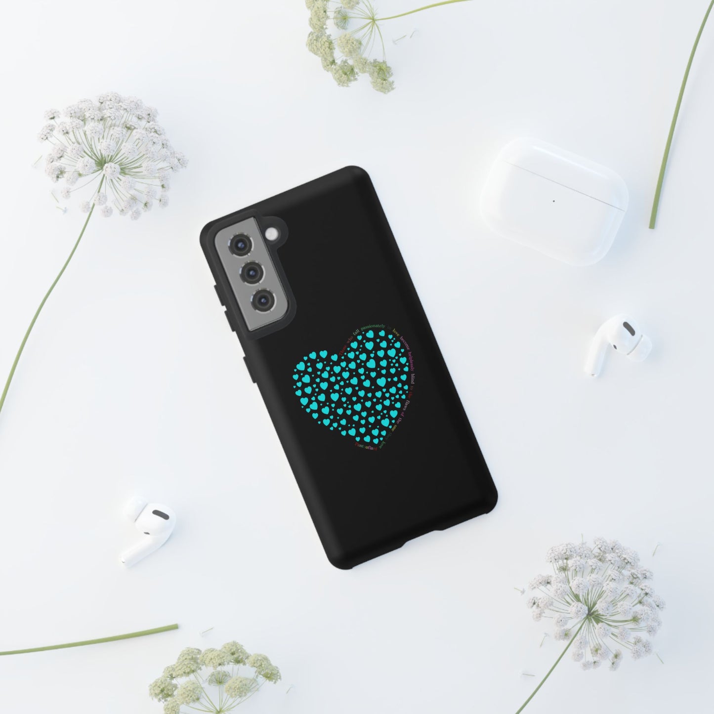 Fundas Mint Heart para teléfonos iPhone, Galaxy, Google Pixel (54 tipos)