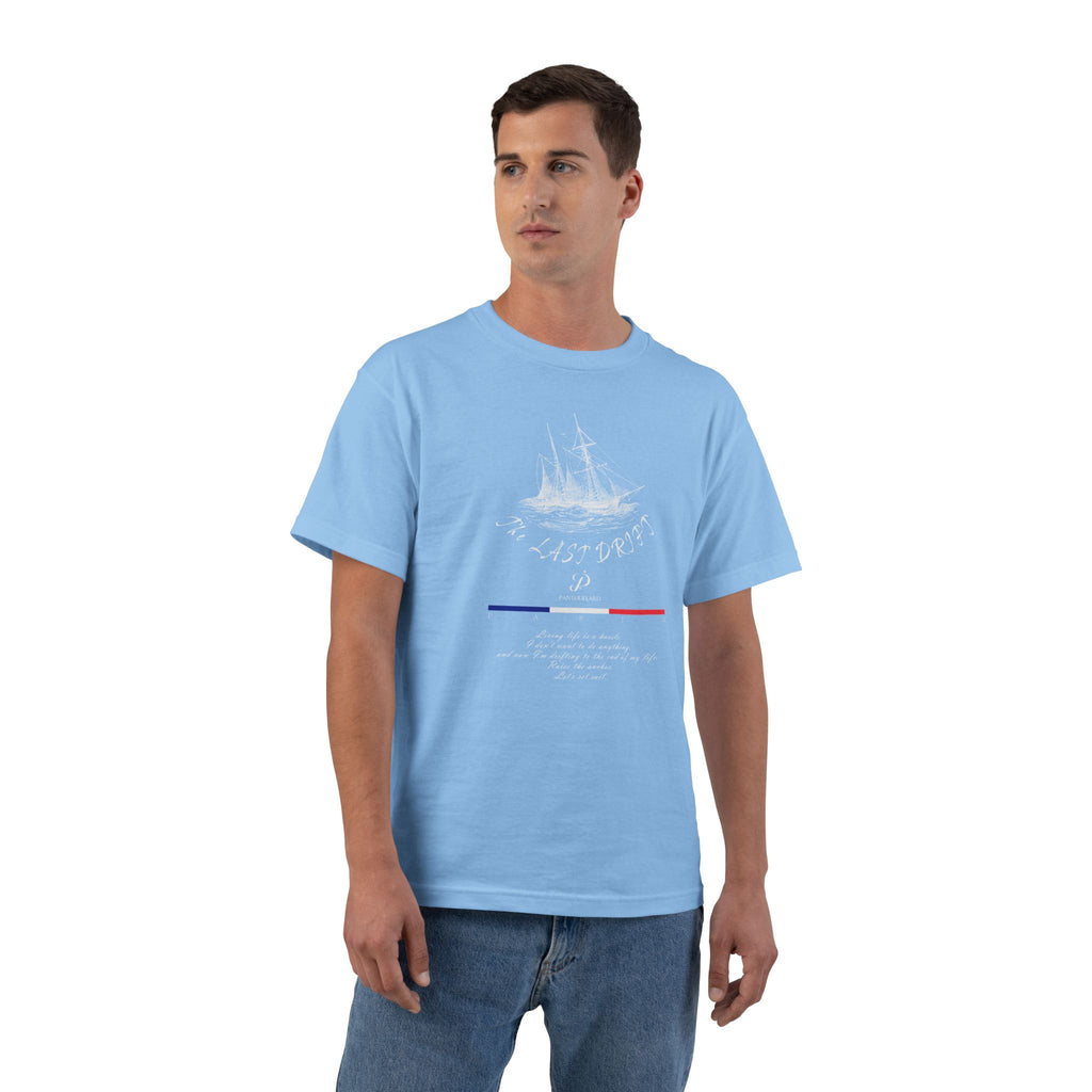 Unisex Black Hanes Vintage Ship Graphic 100% Cotton T-Shirt