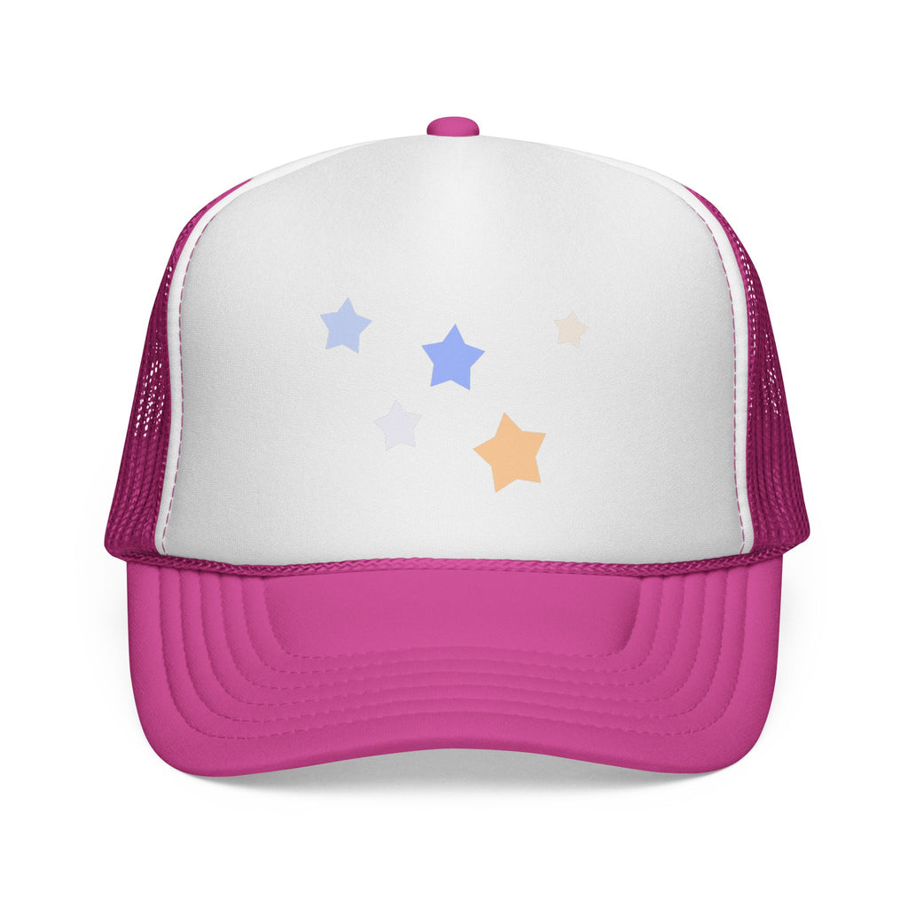 Unisex Cassiopeia Star Print Polyester Trucker Cap