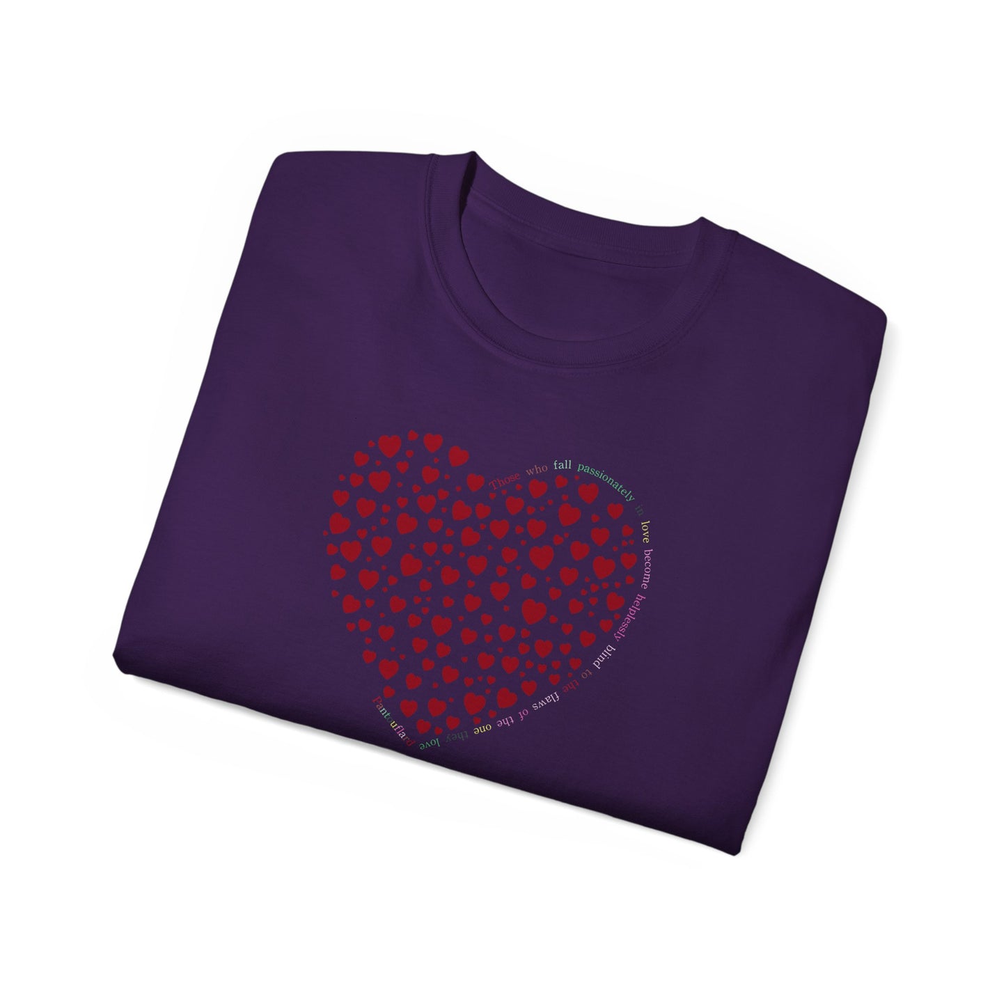 Red Heart Unisex Kurzarm-T-Shirt