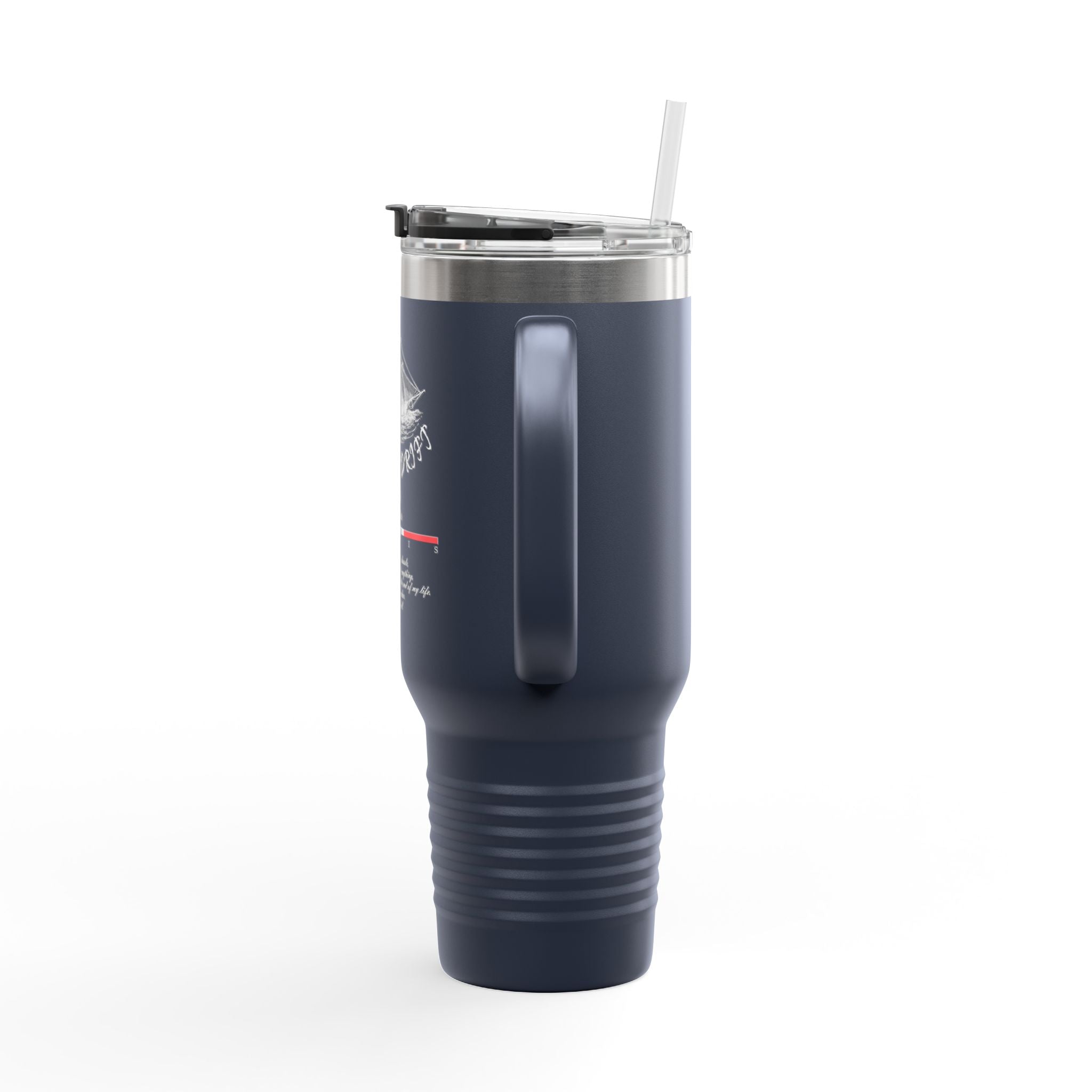 Navy Blue The Last Drift Ship 40oz Stainless Steel Insulated Travel Mug