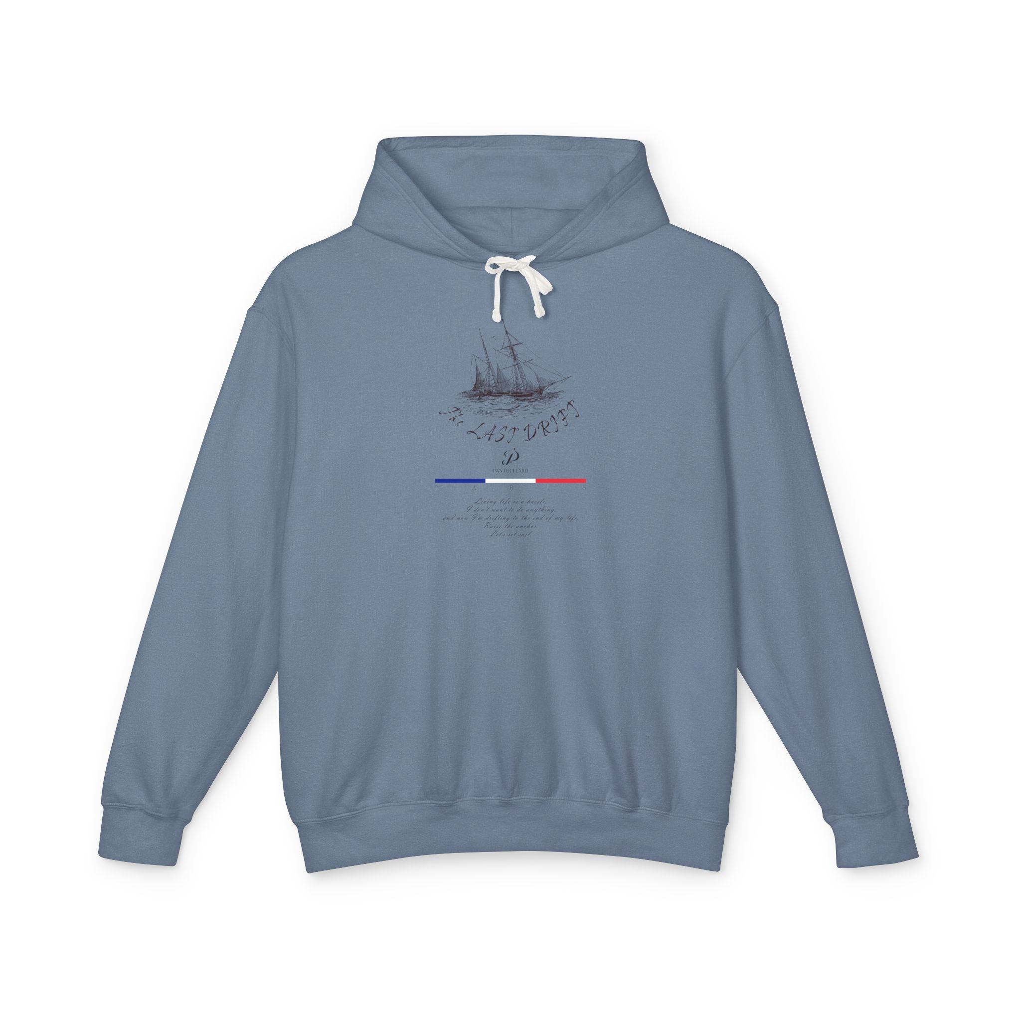 Old Money Nautical Heritage Hoodie - The Last Drift I (Lightweight 100% Cotton Coastal Pullover)