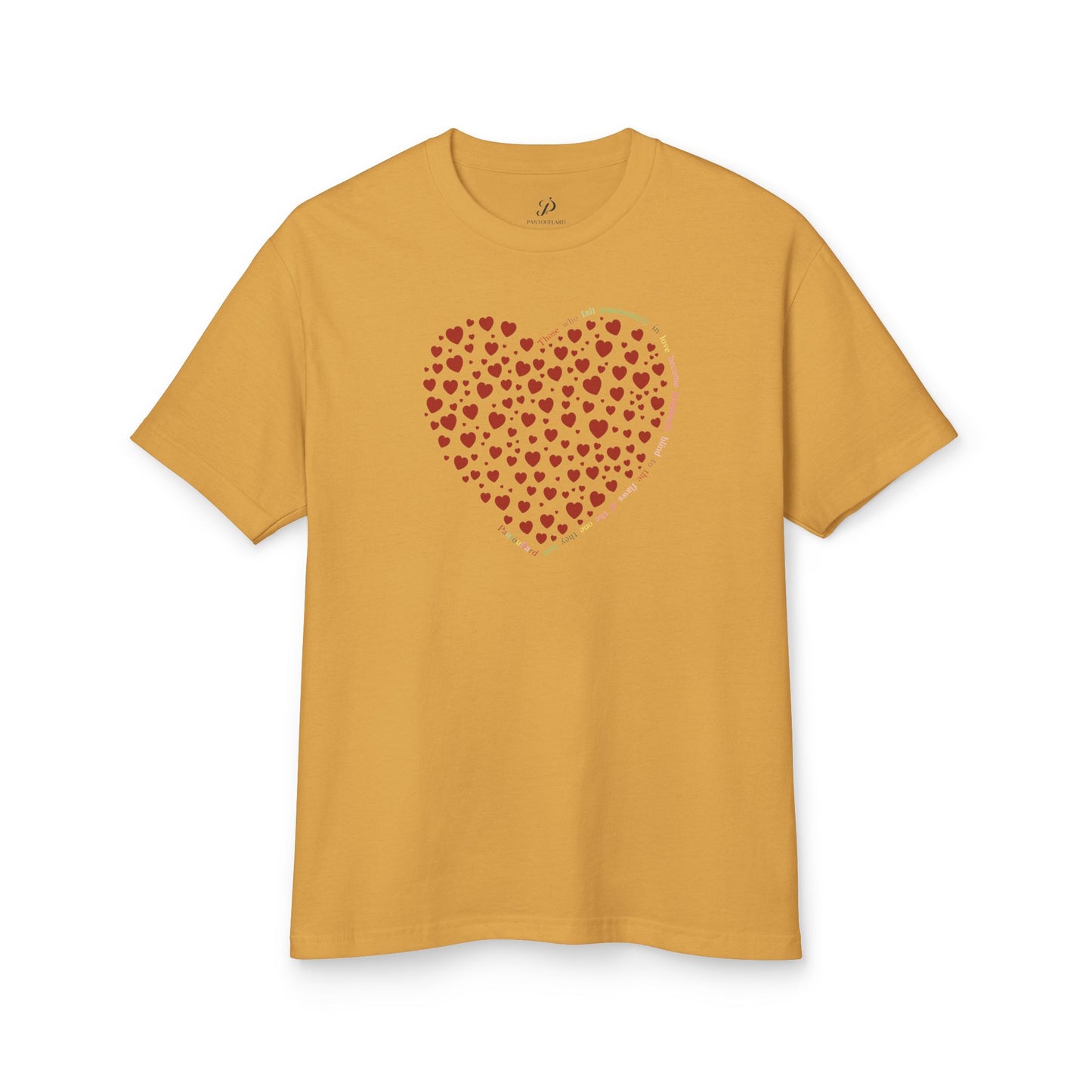 Camiseta de algodón pesada unisex Red Heart