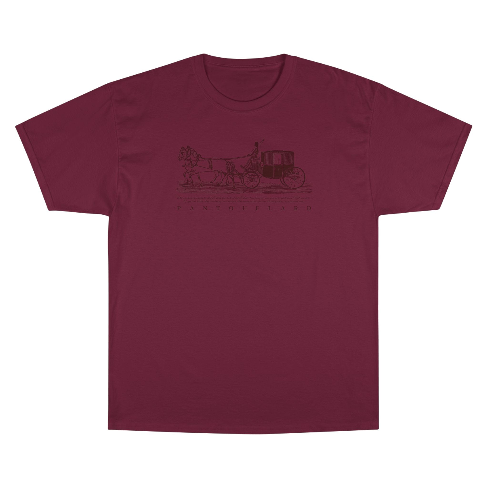 Unisex Burnt Orange Champion Vintage Carriage 100% Cotton T-Shirt