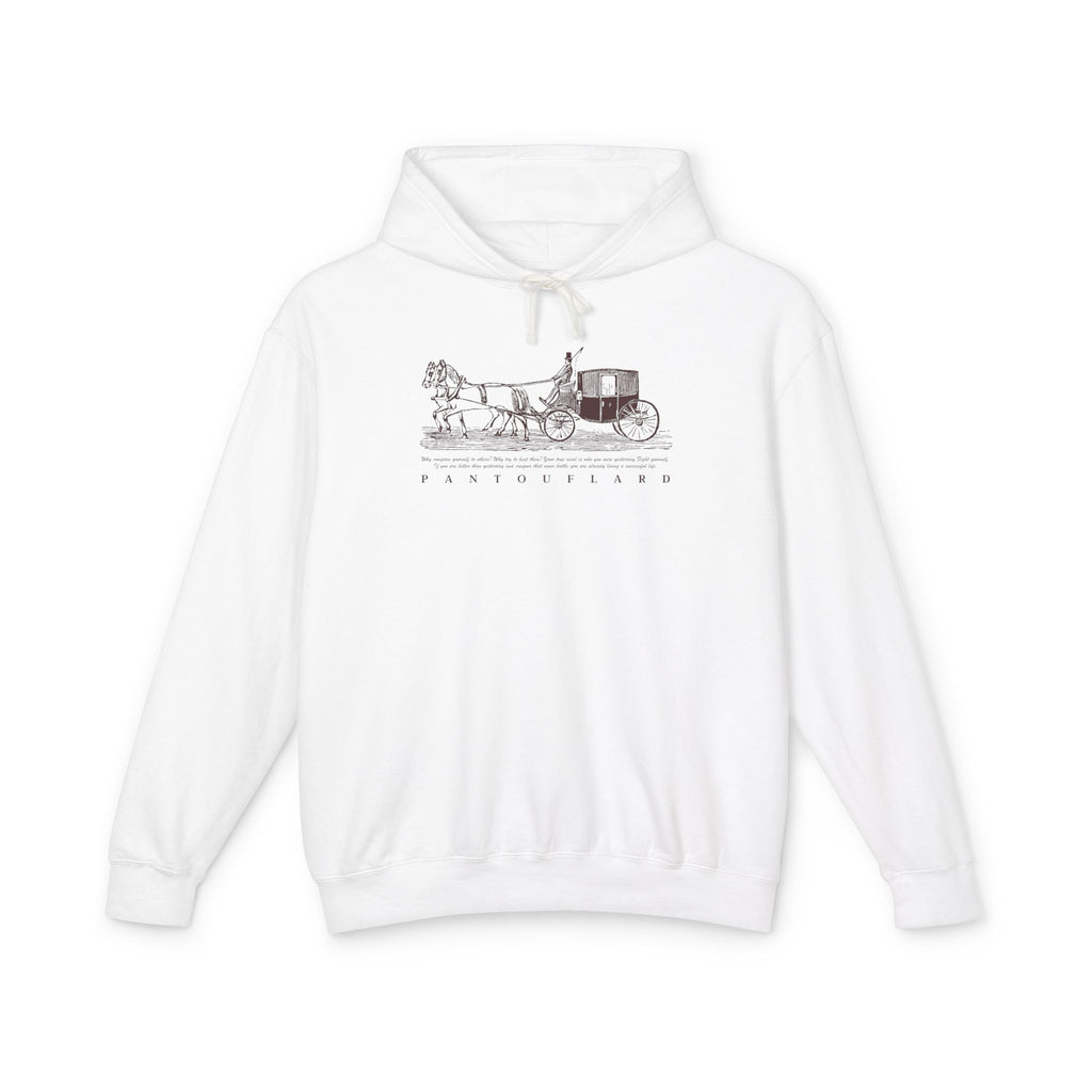 Old Money Equestrian Heritage Hoodie - The Timeless Carriage I (Lightweight 100% Cotton)